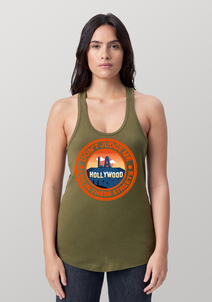 Military Green Women's Racerback Tank - Hollywood
