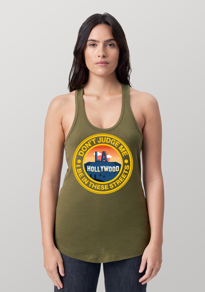 Military Green Women's Racerback Tank - Hollywood