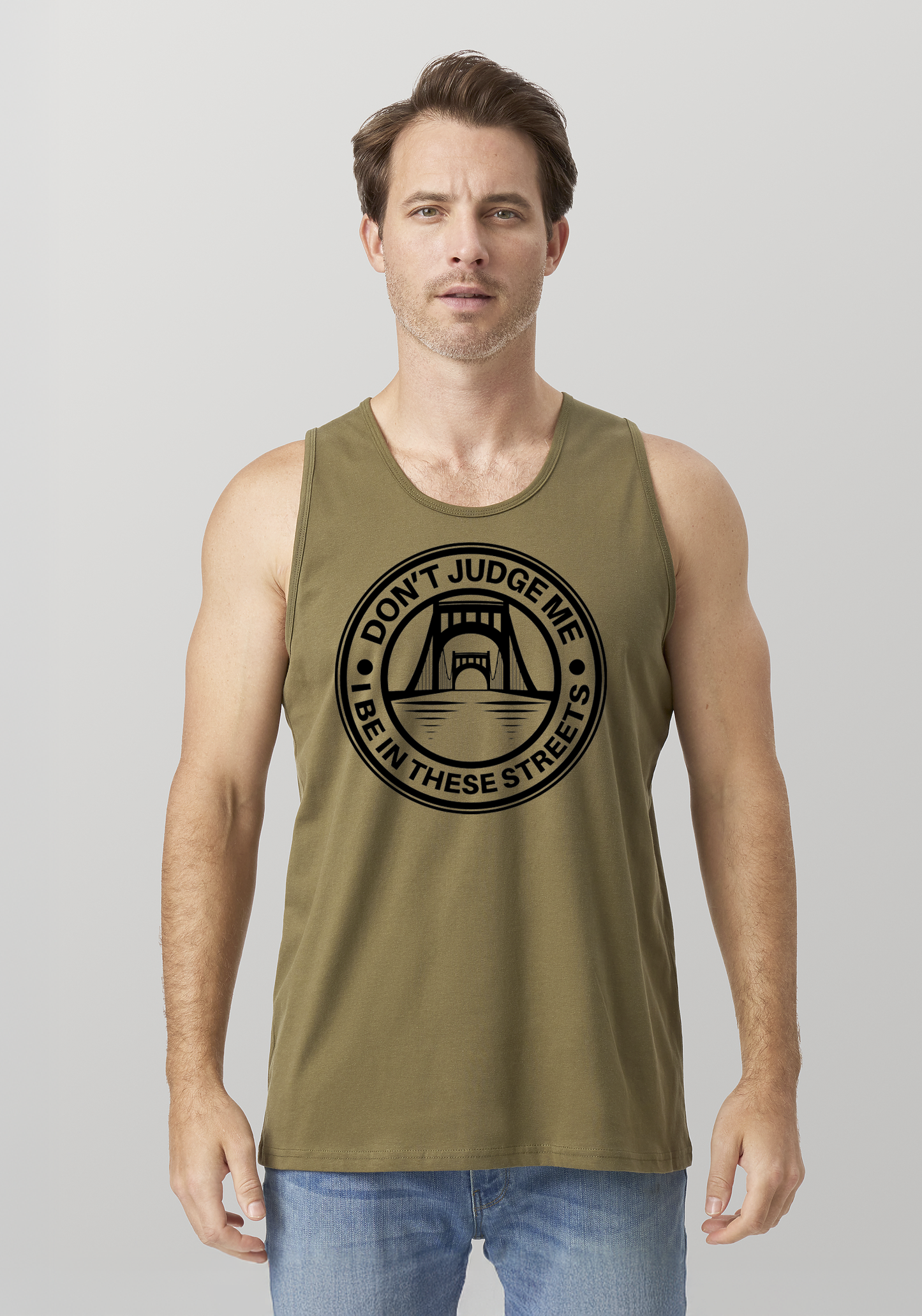 Military Green Men's Tank Top - The Capital