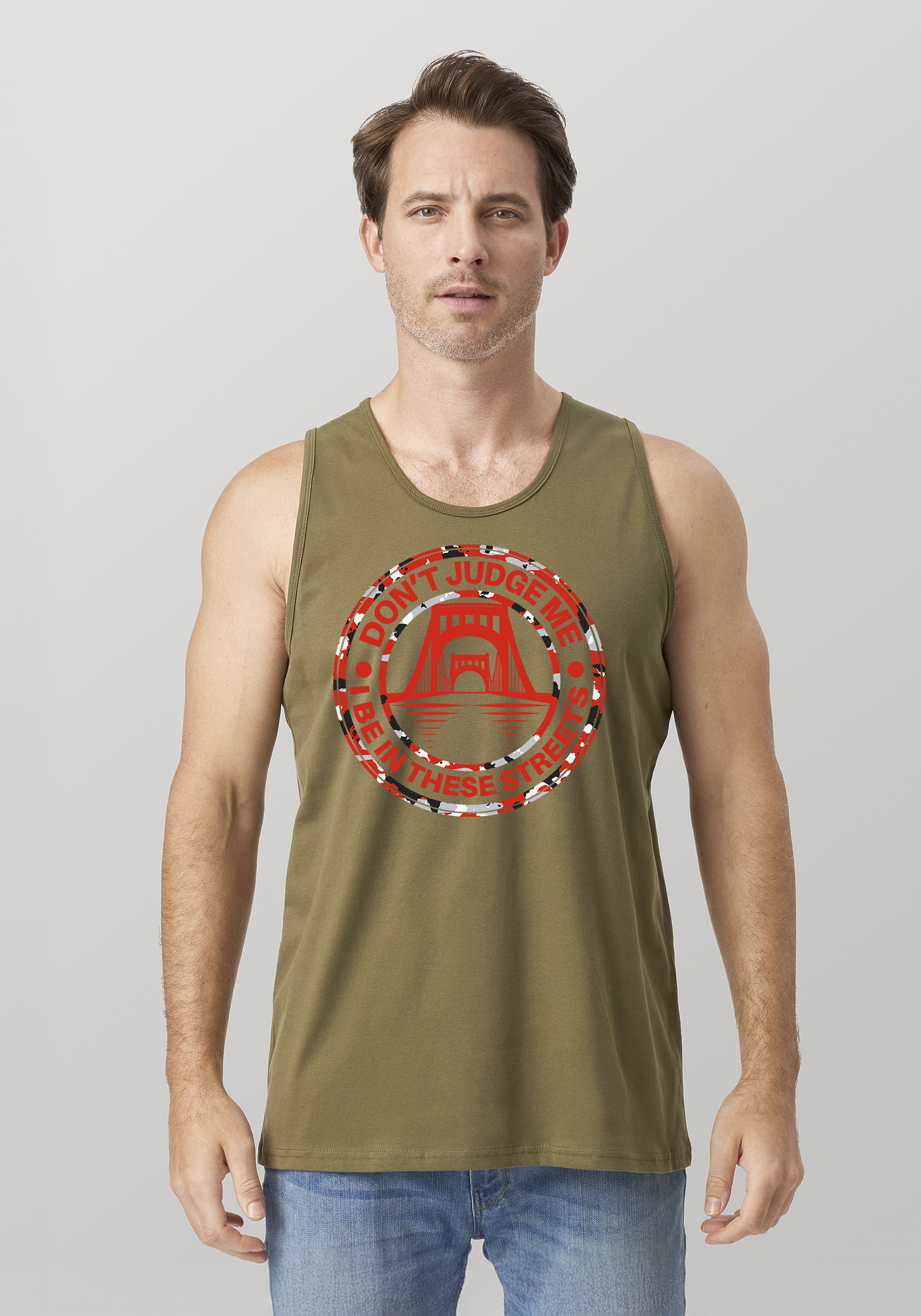Military Green Men's Tank Top - The Capital