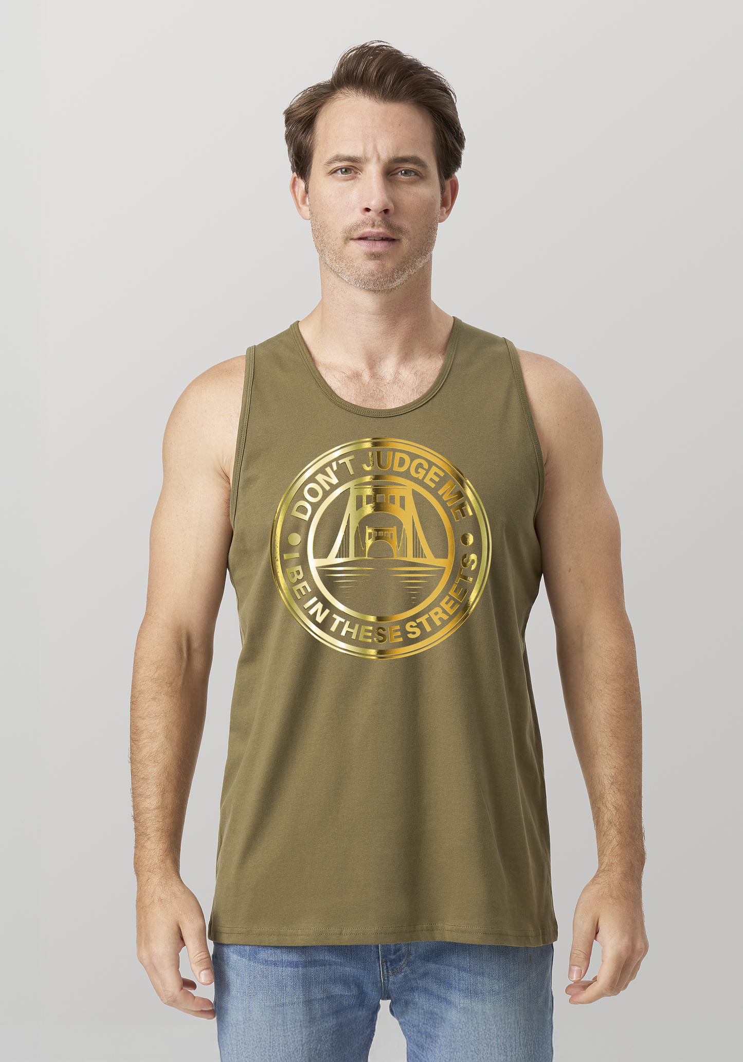 Military Green Men's Tank Top - The Capital