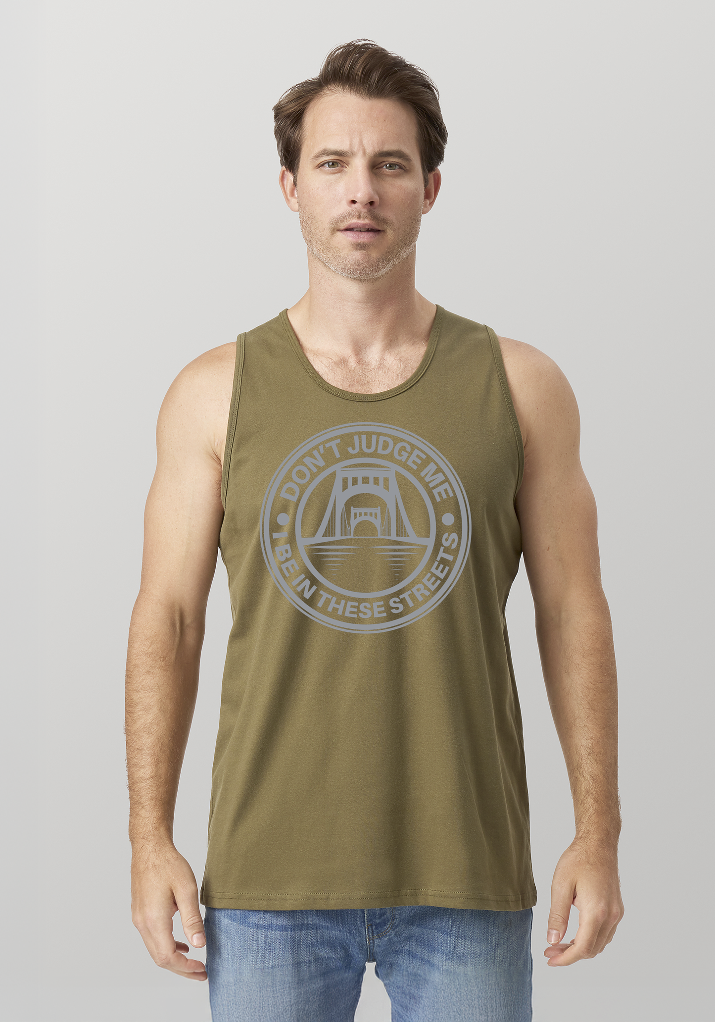 Military Green Men's Tank Top - The Capital