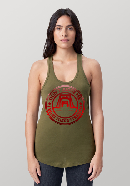 Military Green Women's Racerback Tank - The Capital