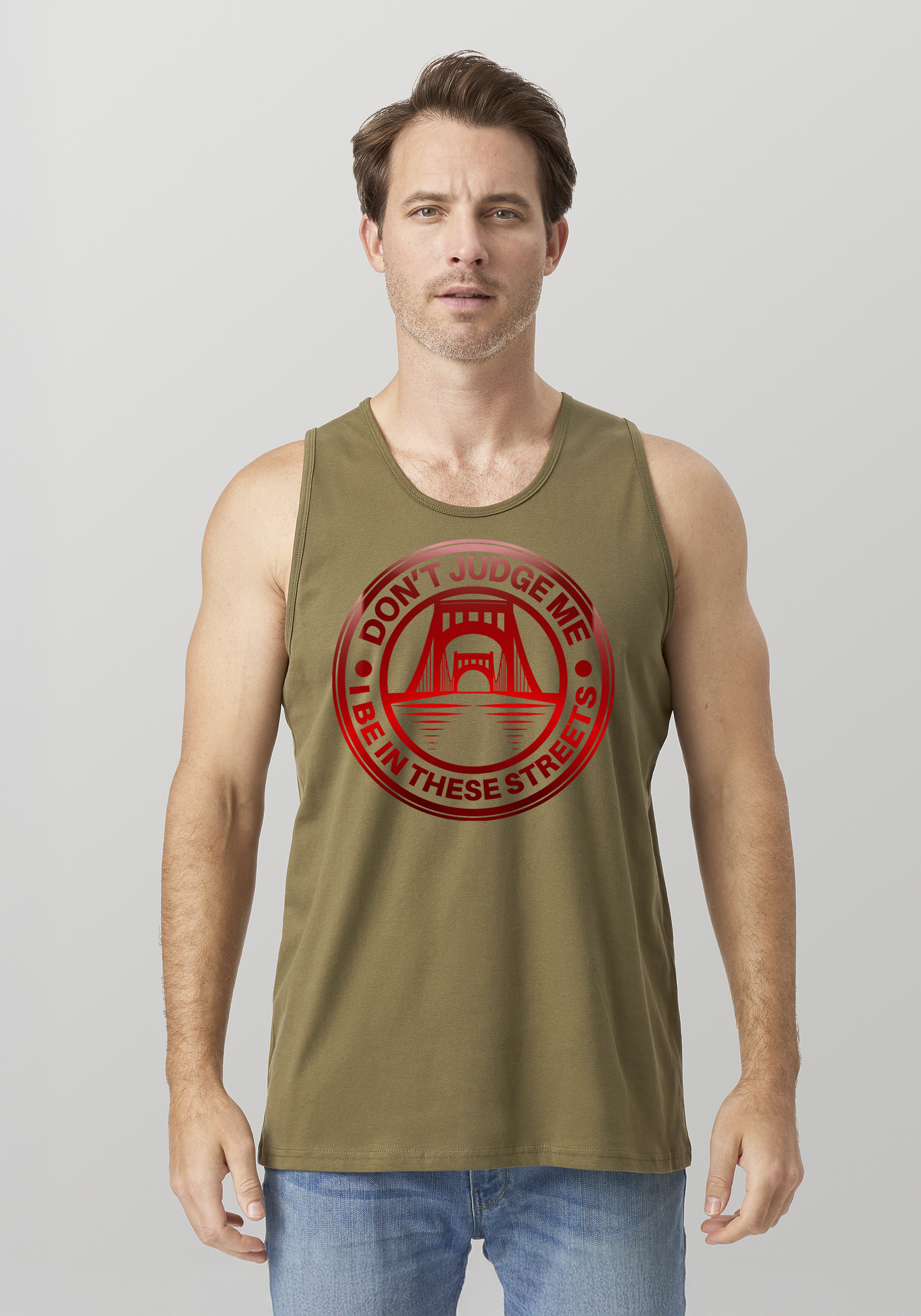 Military Green Men's Tank Top - The Capital
