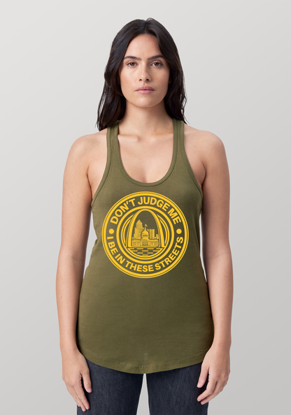 Military Green Women's Racerback Tank - The Lou