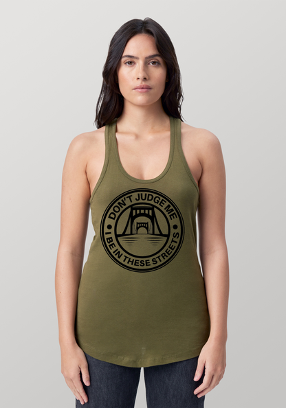Military Green Women's Racerback Tank - The Capital
