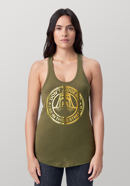 Military Green Women's Racerback Tank - The Capital