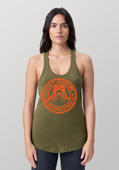 Military Green Women's Racerback Tank - The Capital
