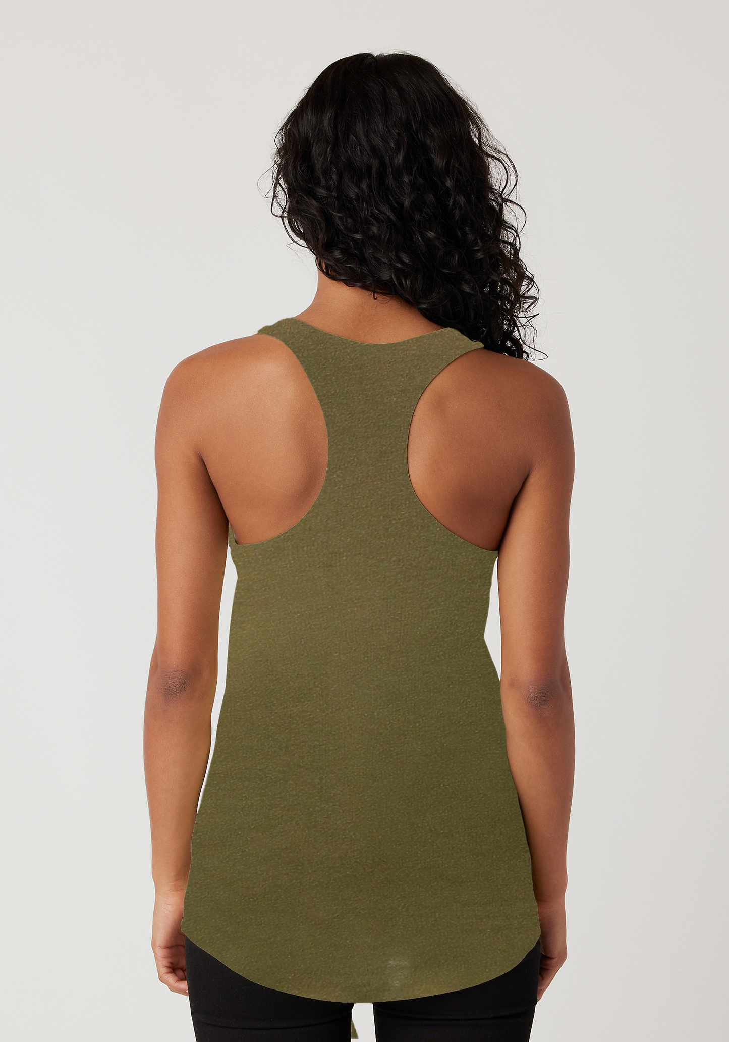 Military Green Women's Racerback Tank - The Lou