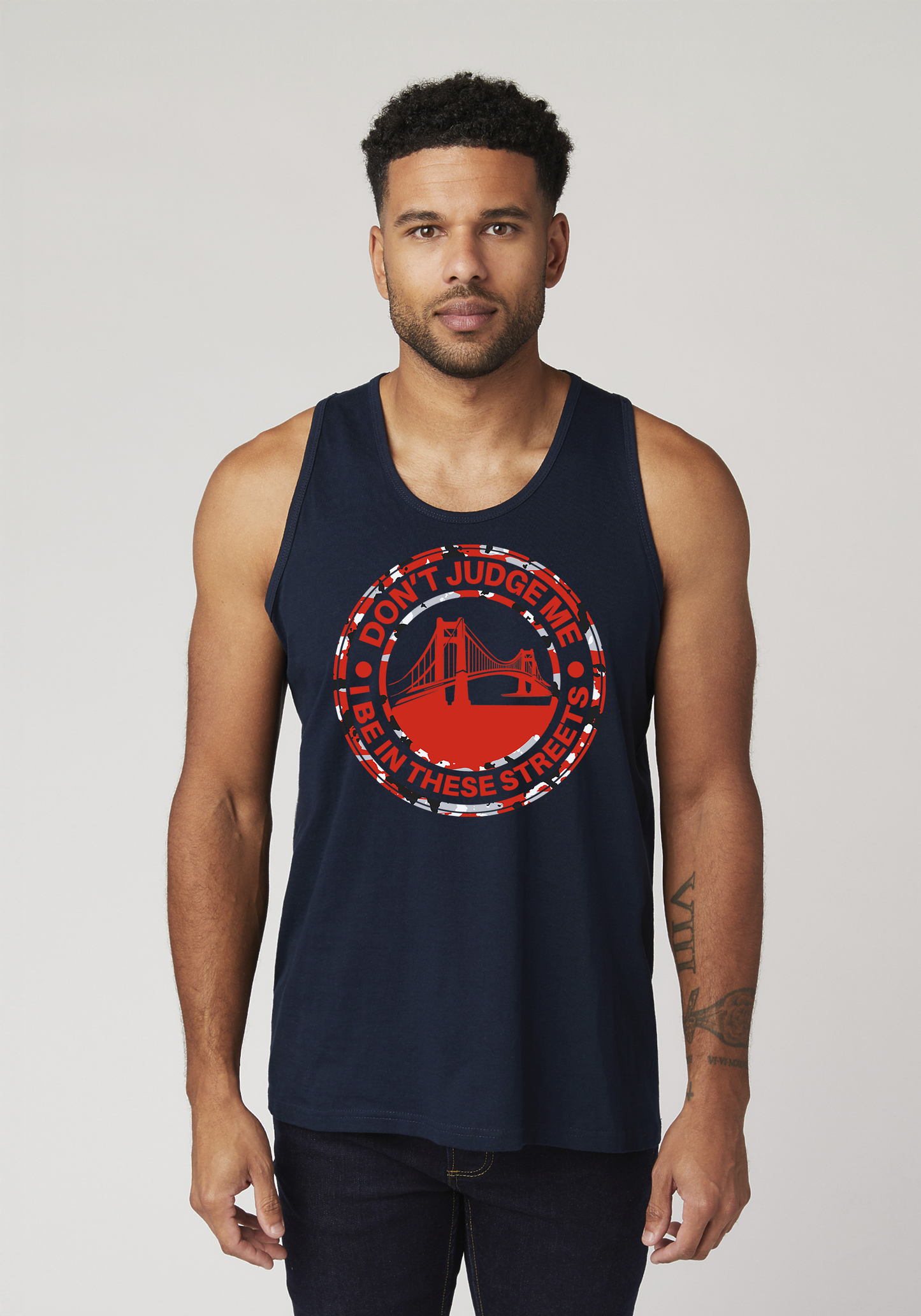 Navy Men's Tank Top - The Bay
