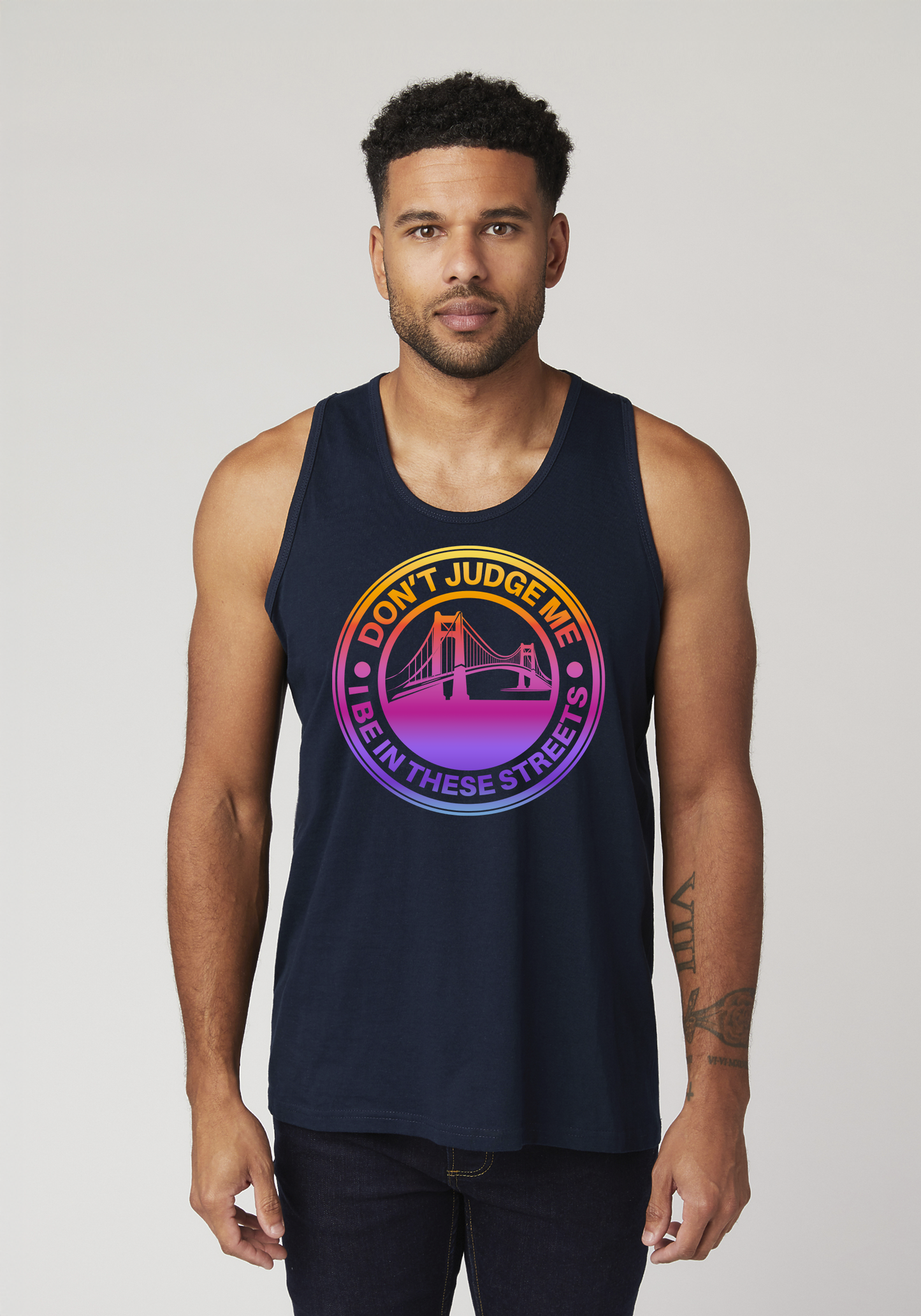 Navy Men's Tank Top - The Bay