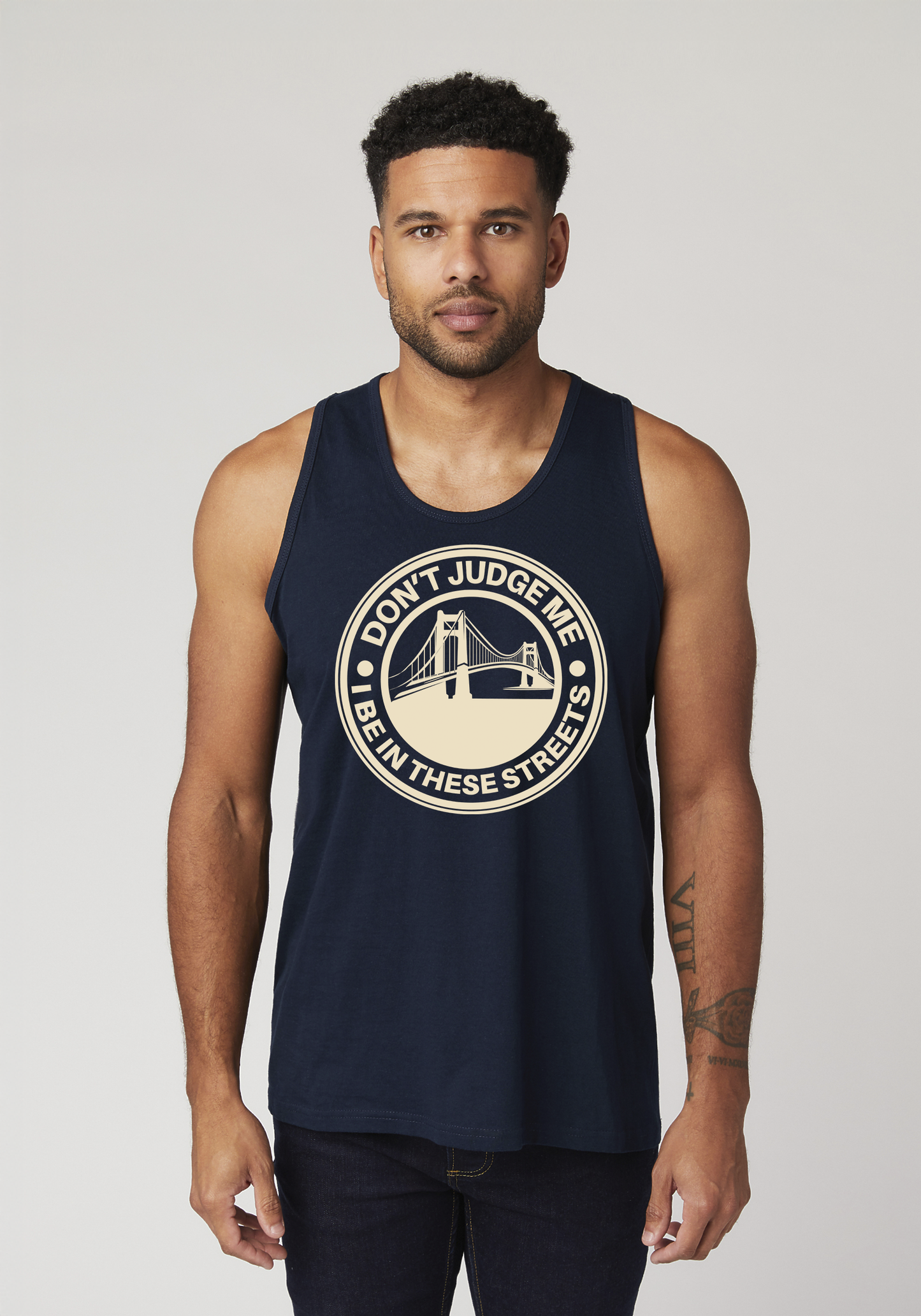 Navy Men's Tank Top - The Bay