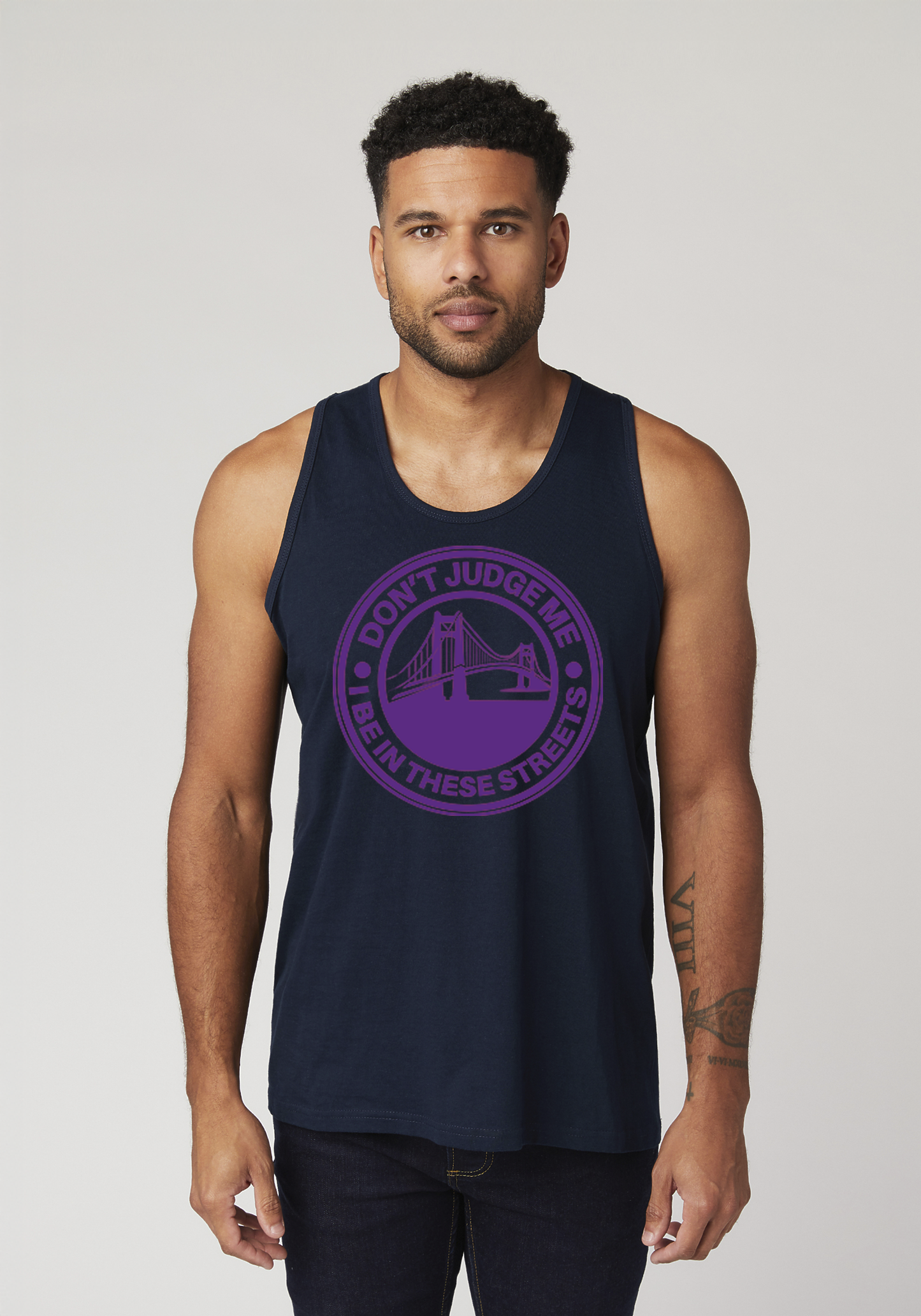 Navy Men's Tank Top - The Bay