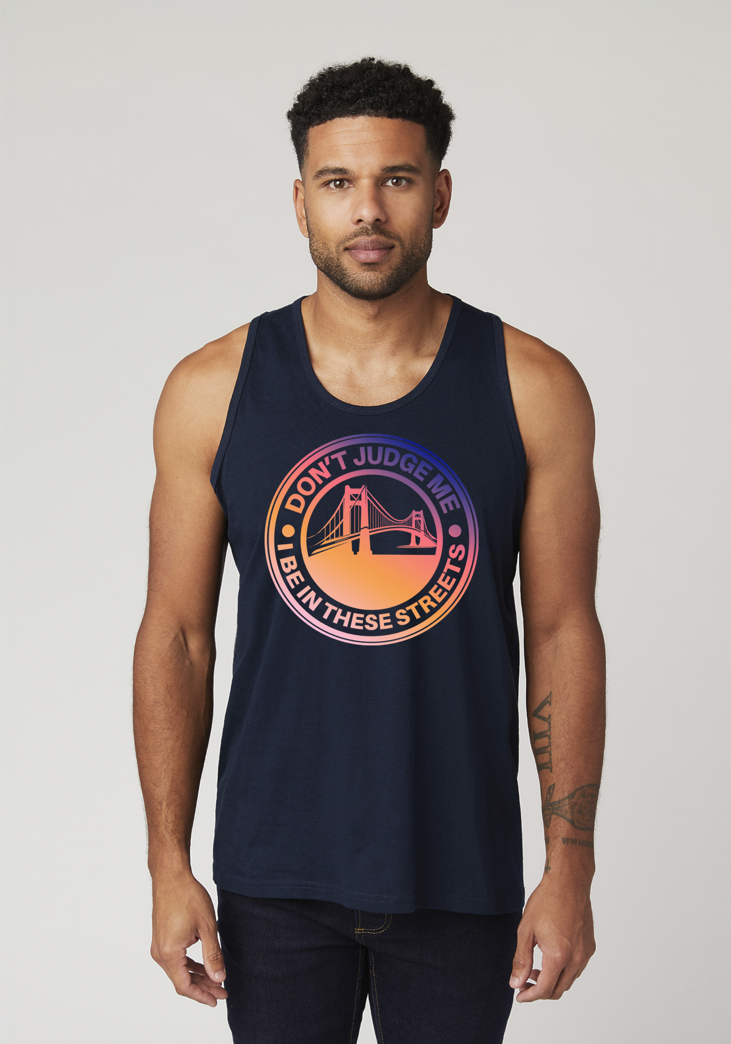 Navy Men's Tank Top - The Bay