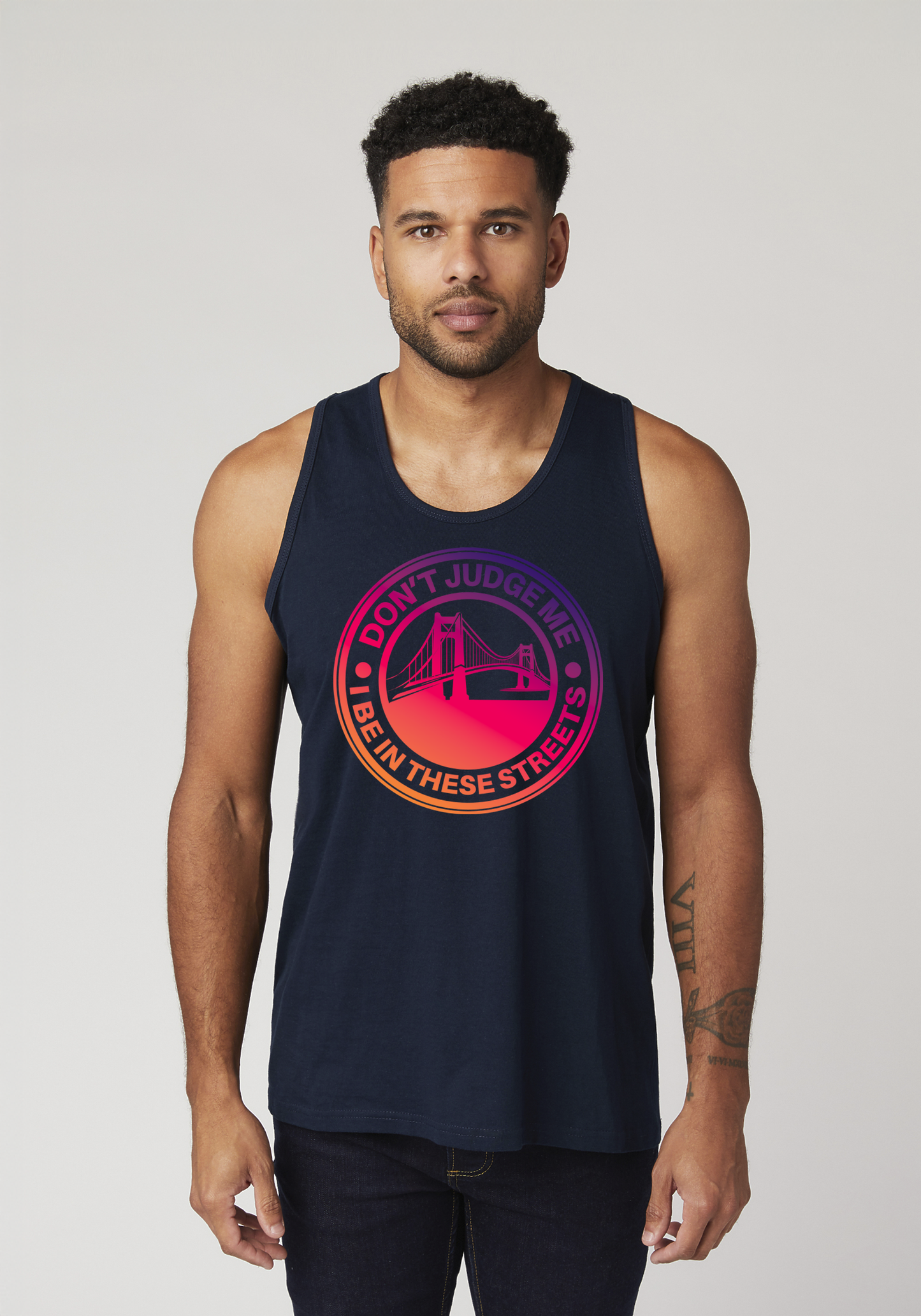 Navy Men's Tank Top - The Bay