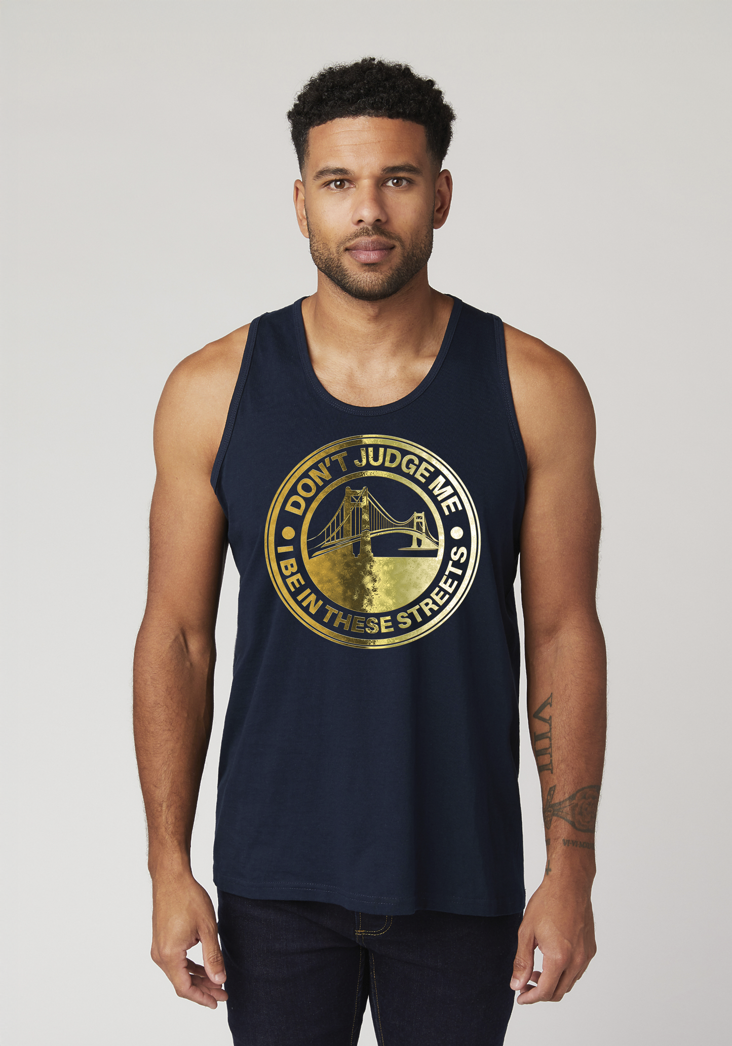 Navy Men's Tank Top - The Bay