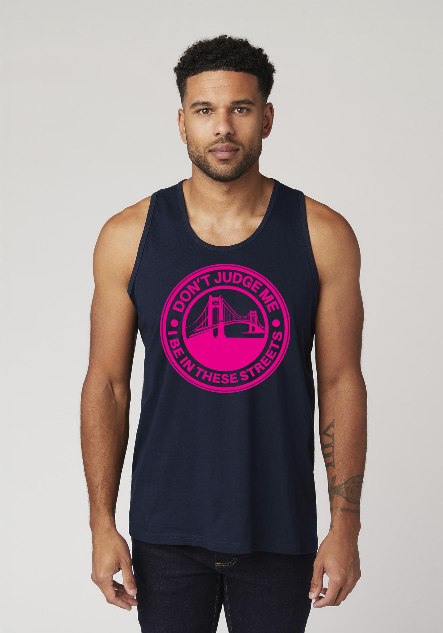Navy Men's Tank Top - The Bay