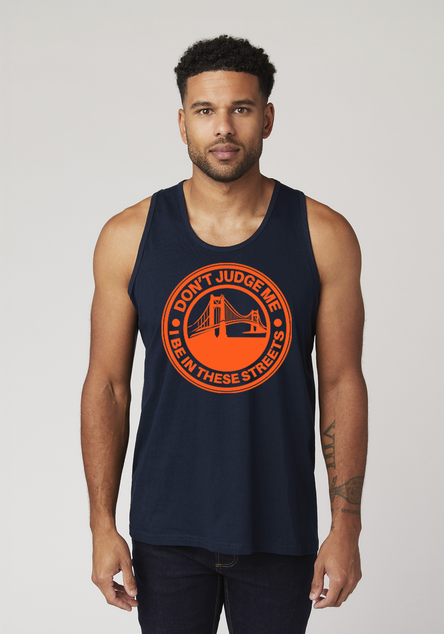 Navy Men's Tank Top - The Bay