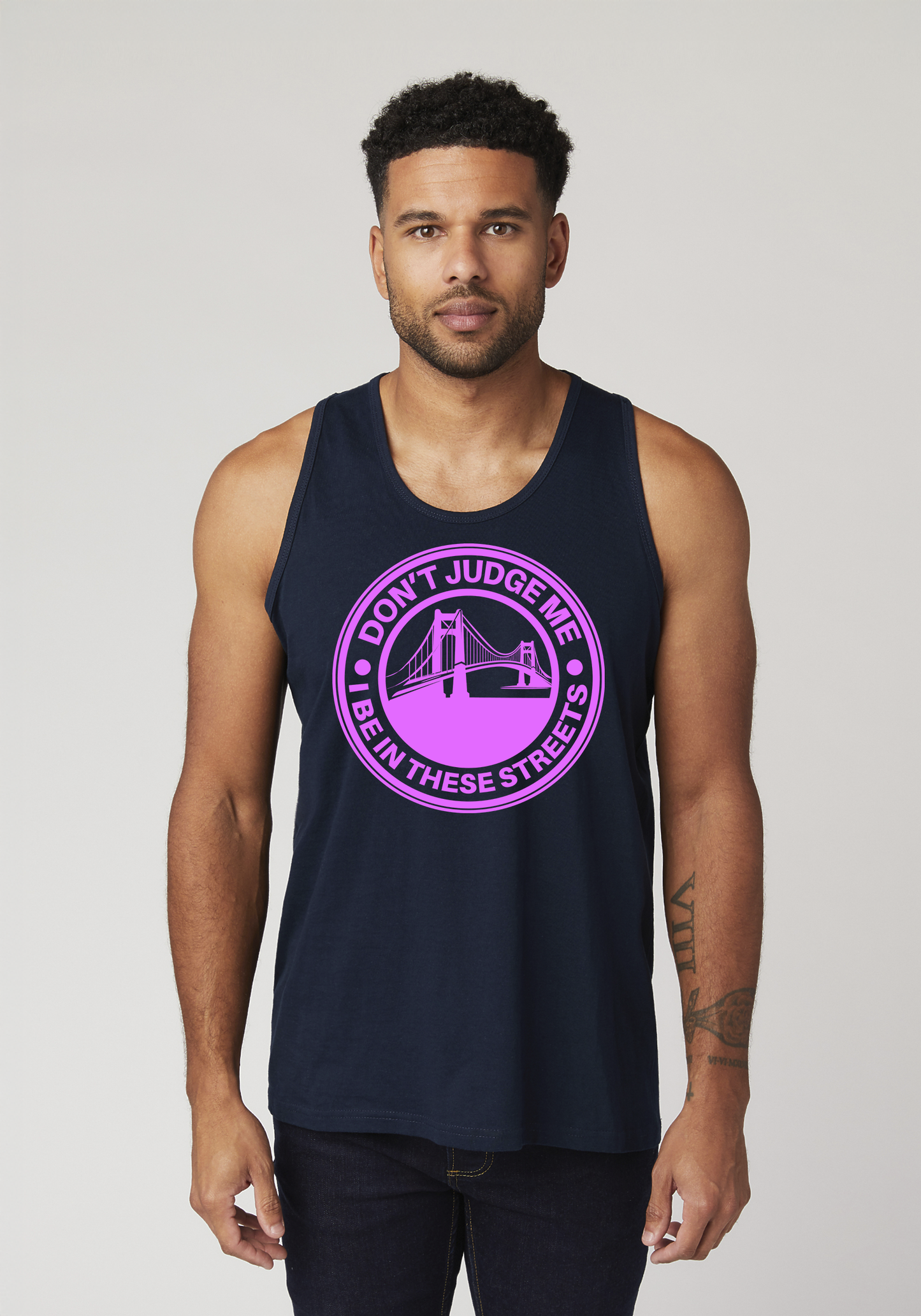 Navy Men's Tank Top - The Bay