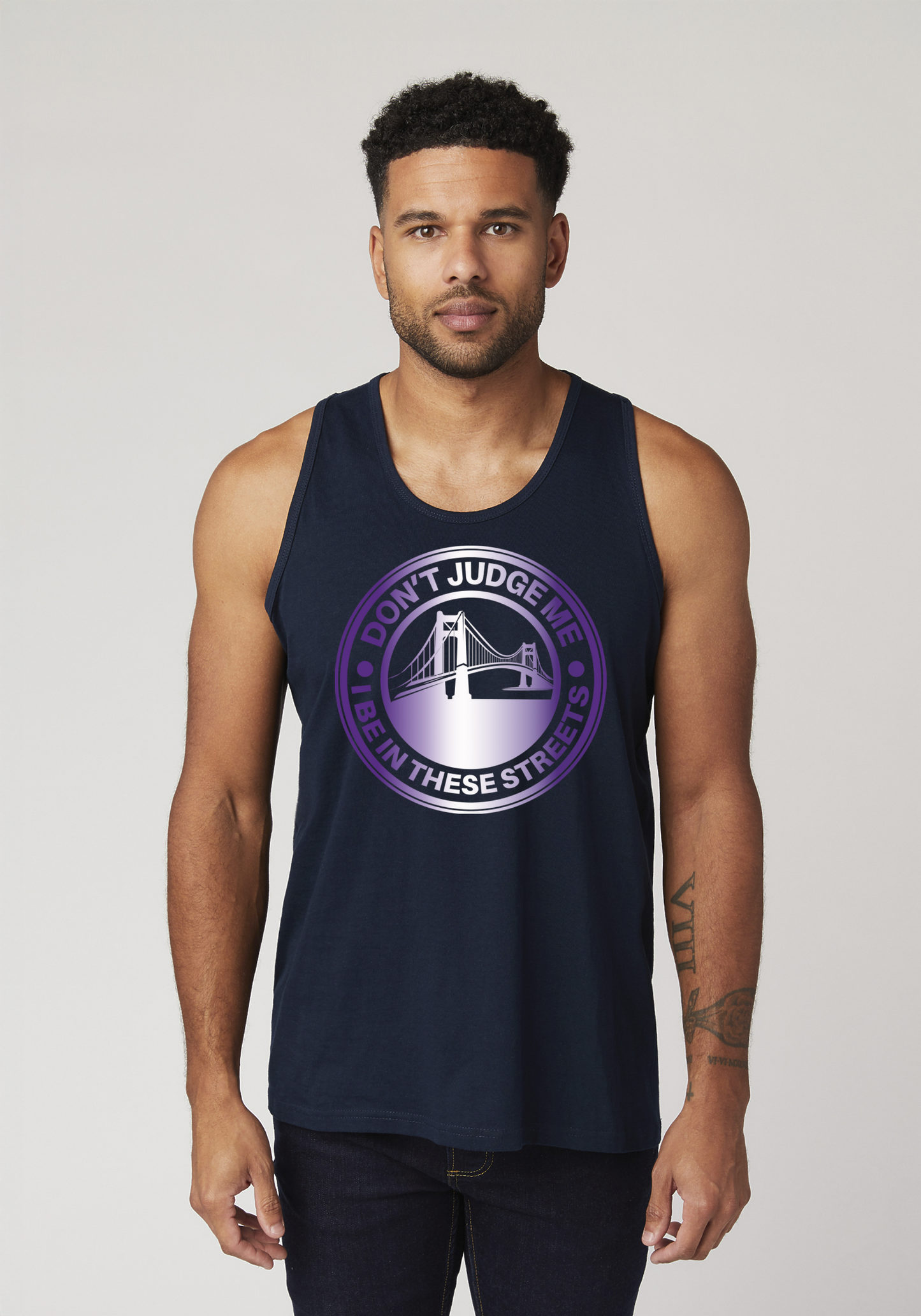 Navy Men's Tank Top - The Bay