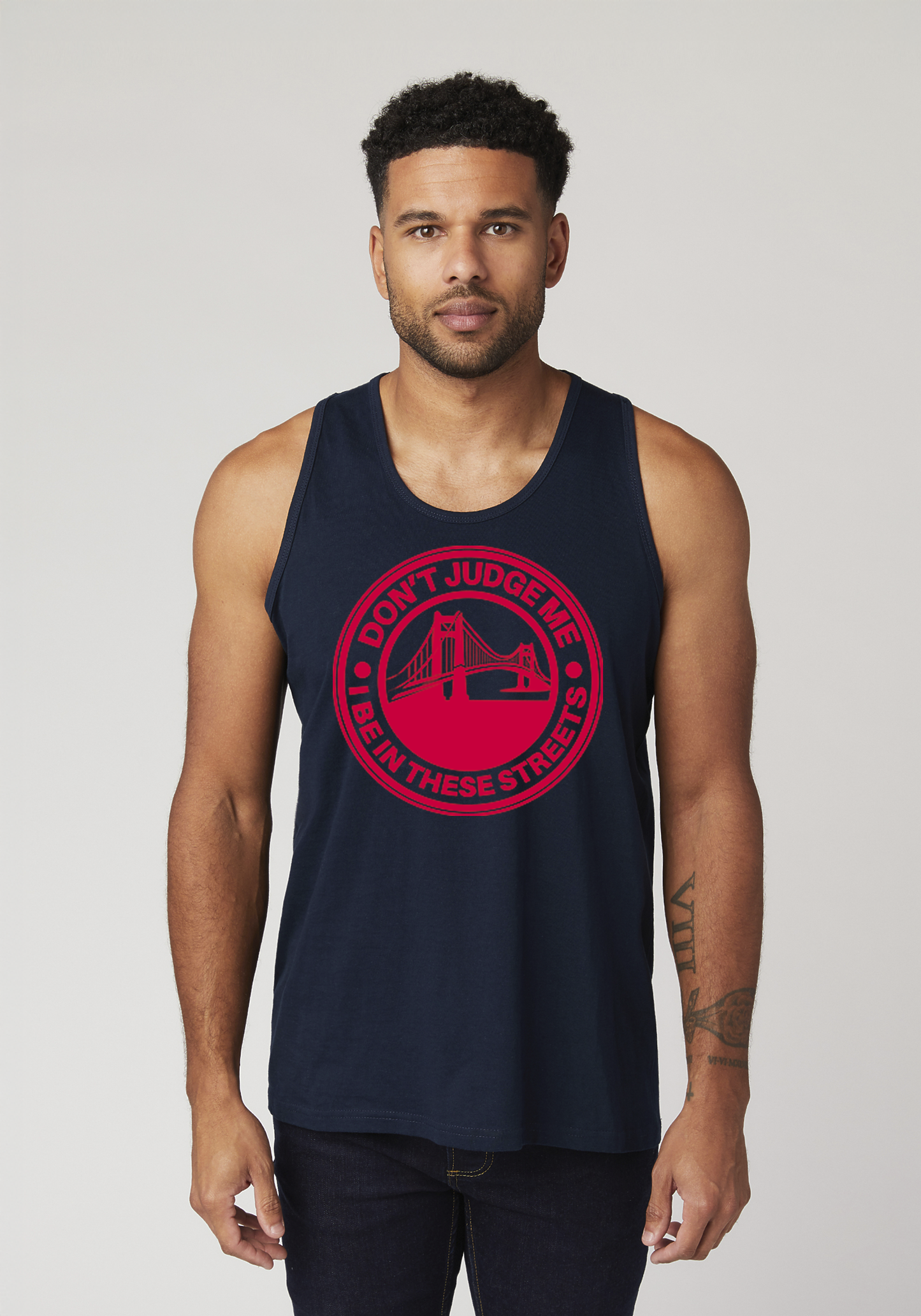 Navy Men's Tank Top - The Bay