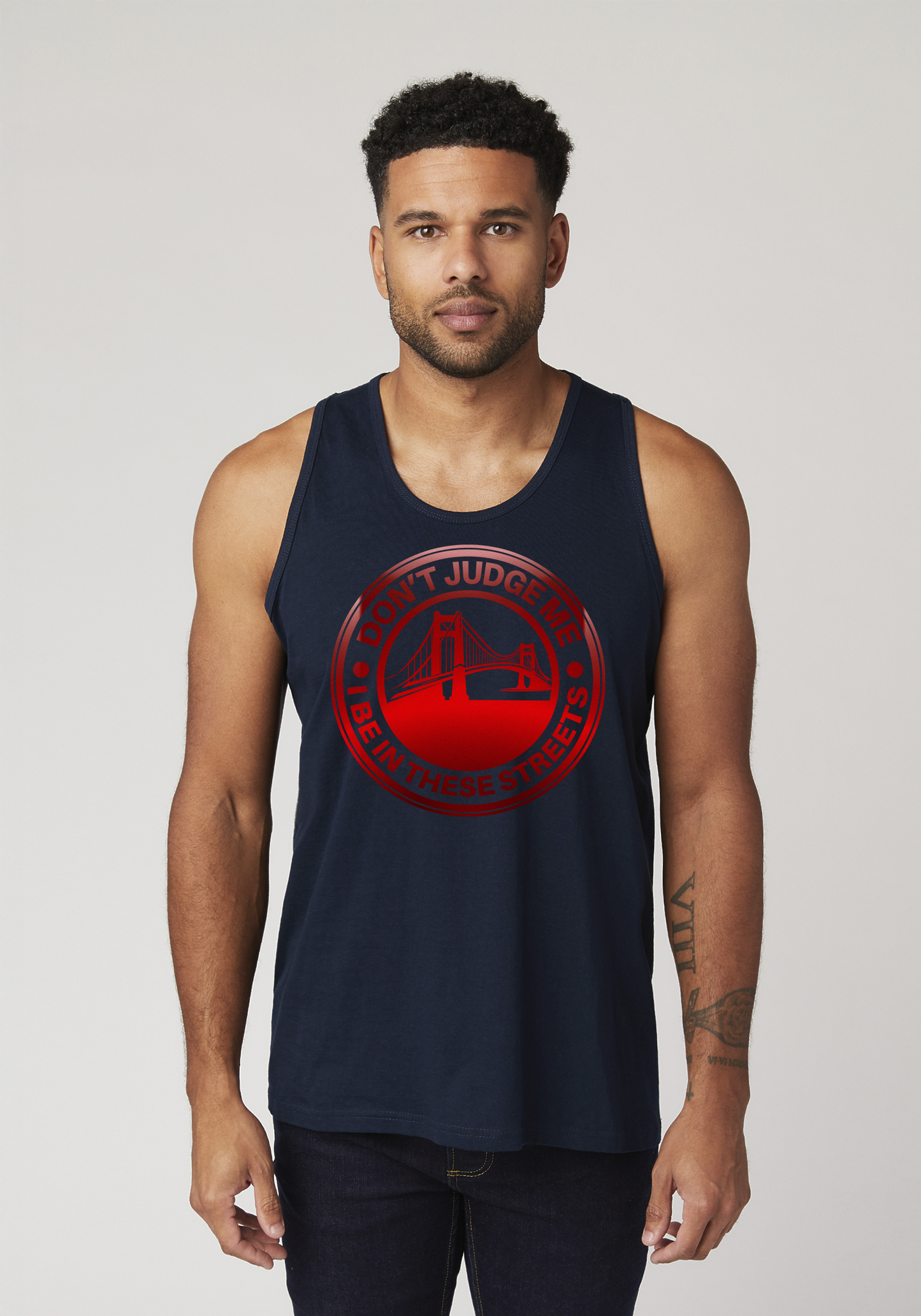 Navy Men's Tank Top - The Bay