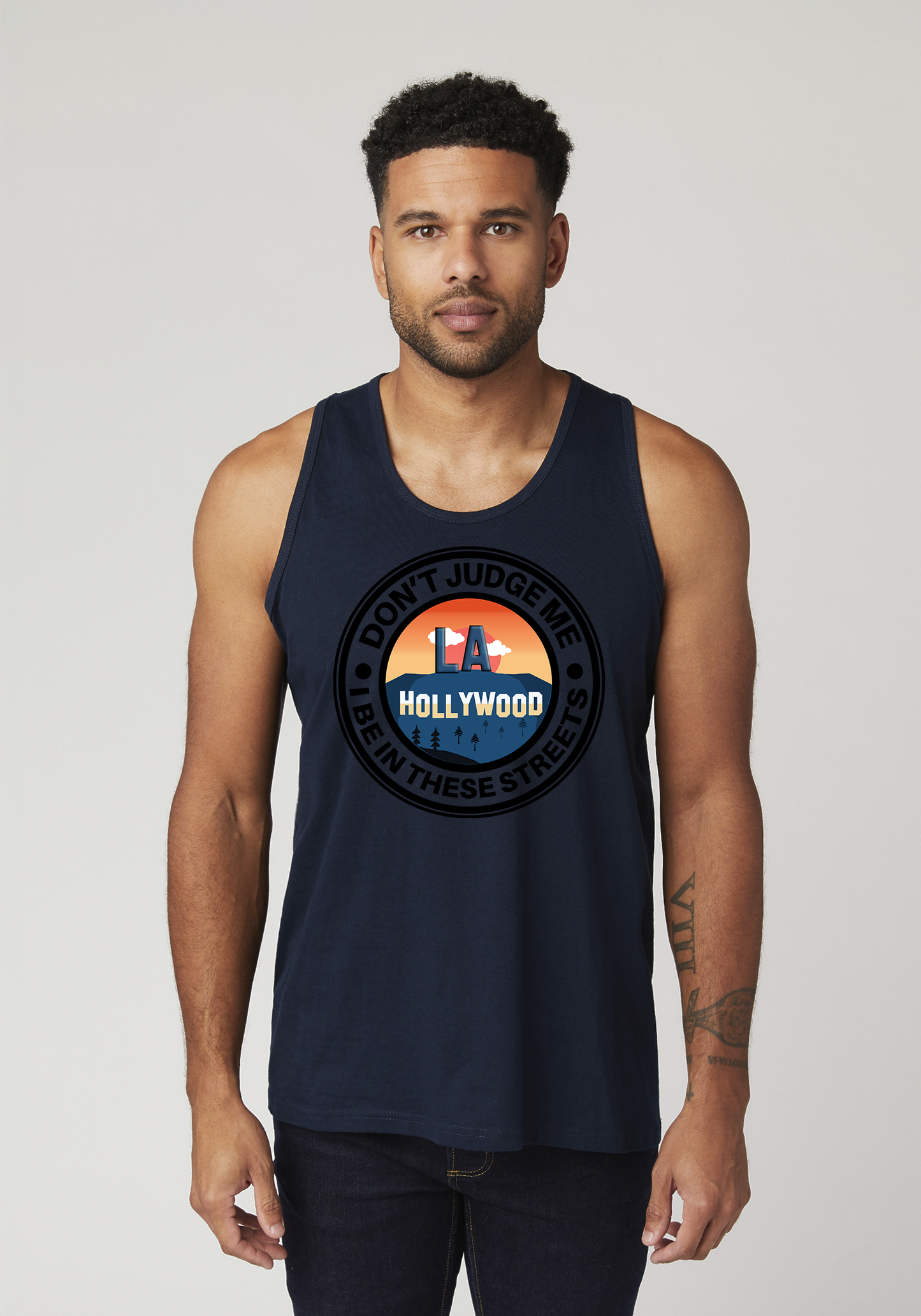 Navy Men's Tank Top - Hollywood