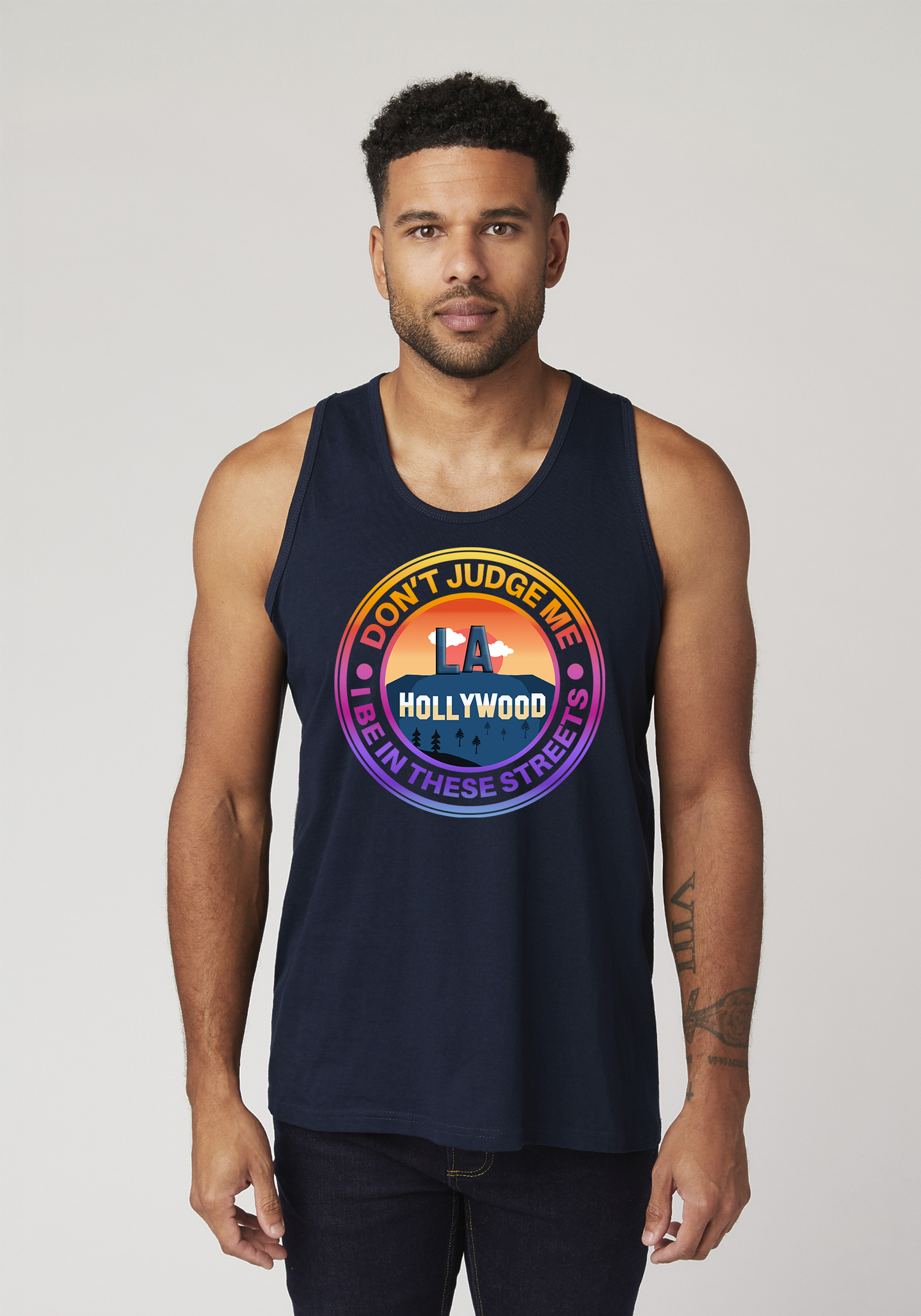 Navy Men's Tank Top - Hollywood