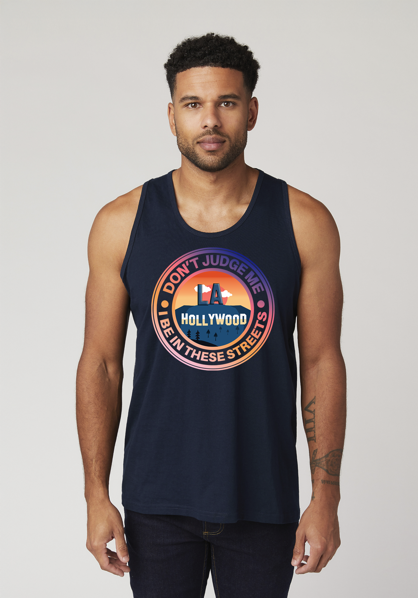 Navy Men's Tank Top - Hollywood