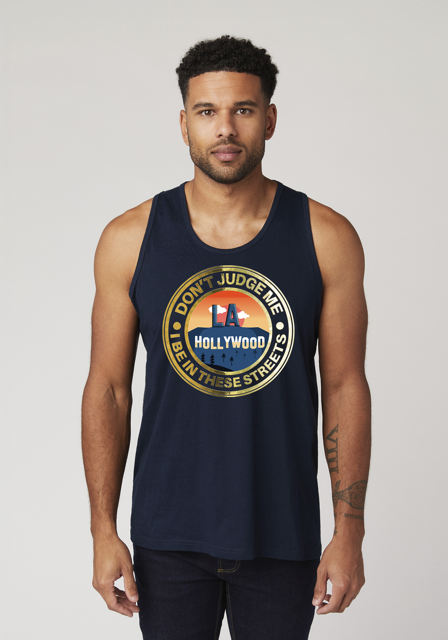 Navy Men's Tank Top - Hollywood