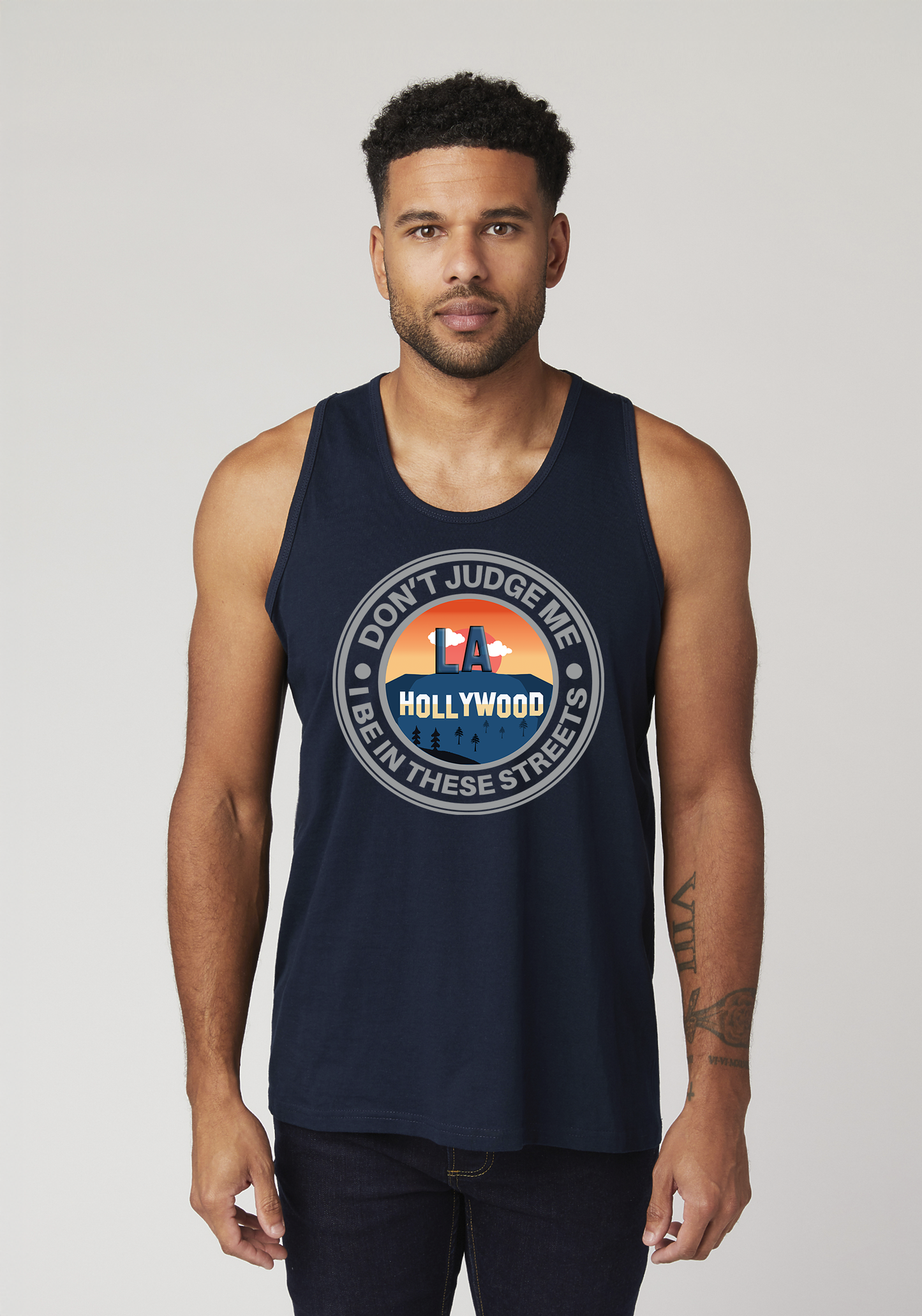 Navy Men's Tank Top - Hollywood