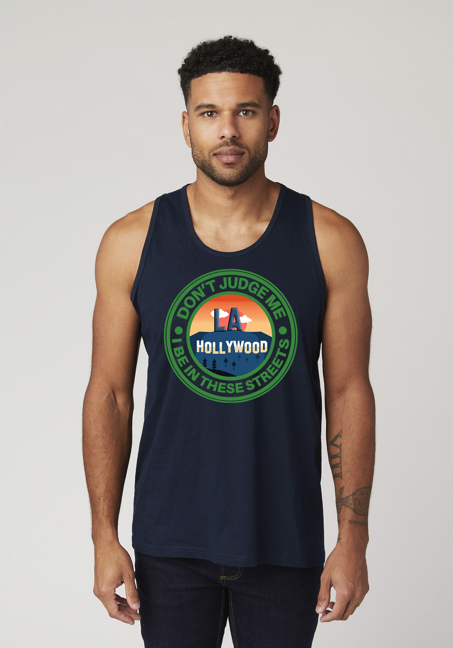 Navy Men's Tank Top - Hollywood