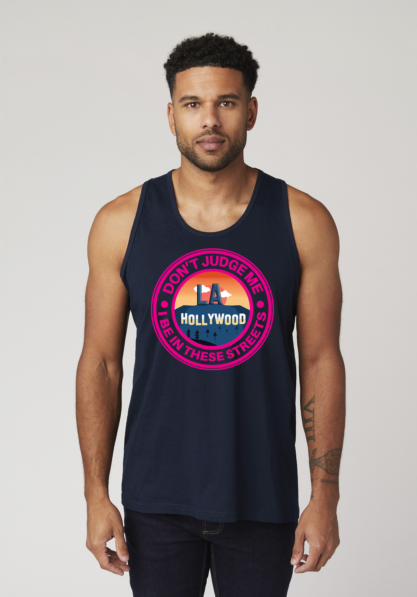 Navy Men's Tank Top - Hollywood
