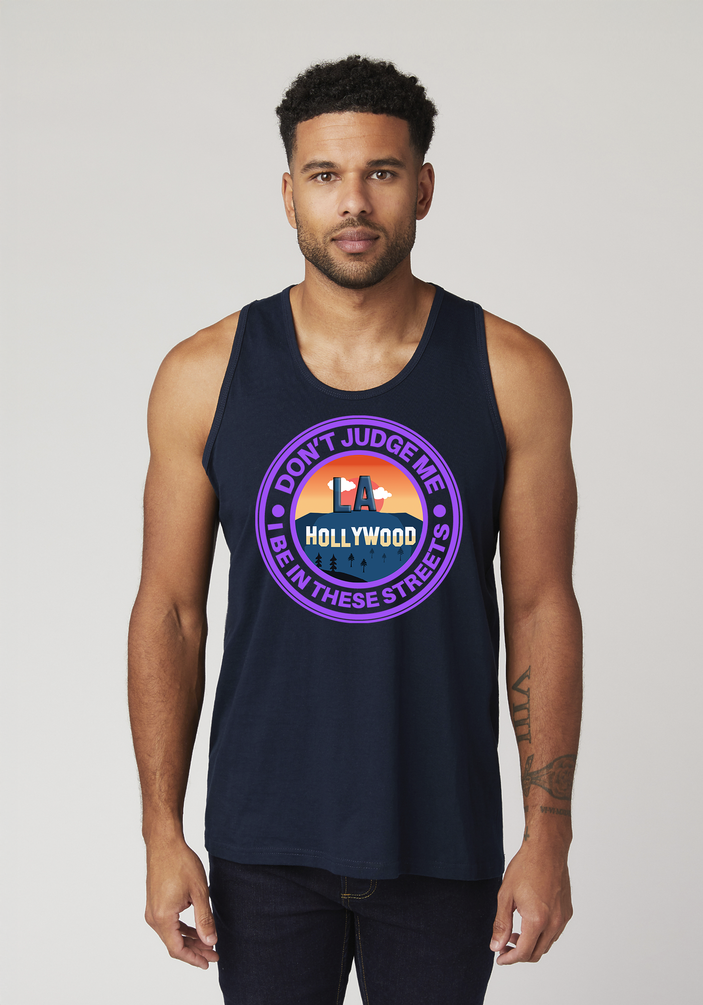 Navy Men's Tank Top - Hollywood