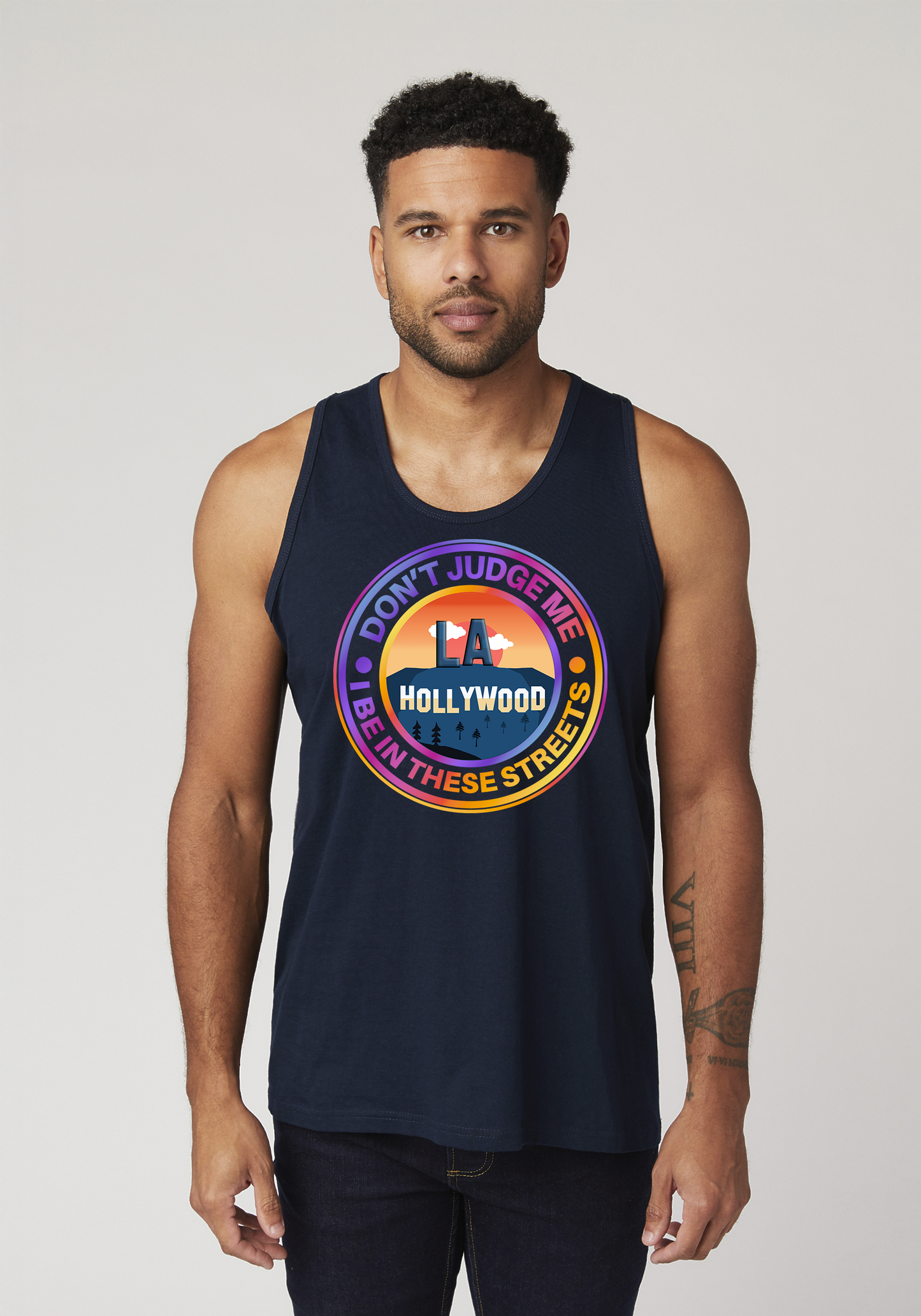 Navy Men's Tank Top - Hollywood