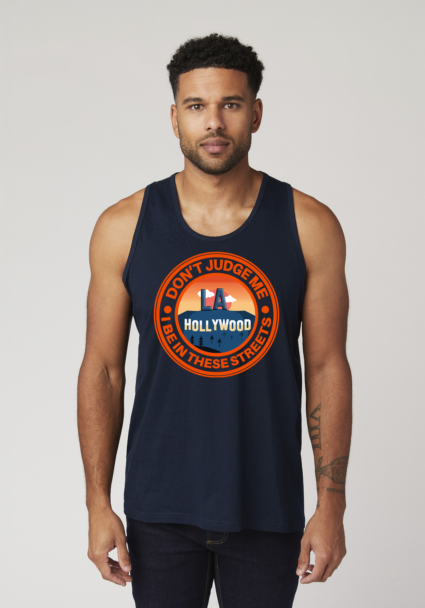 Navy Men's Tank Top - Hollywood