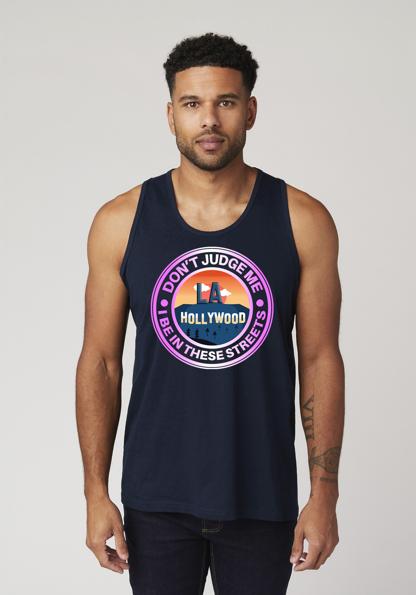 Navy Men's Tank Top - Hollywood