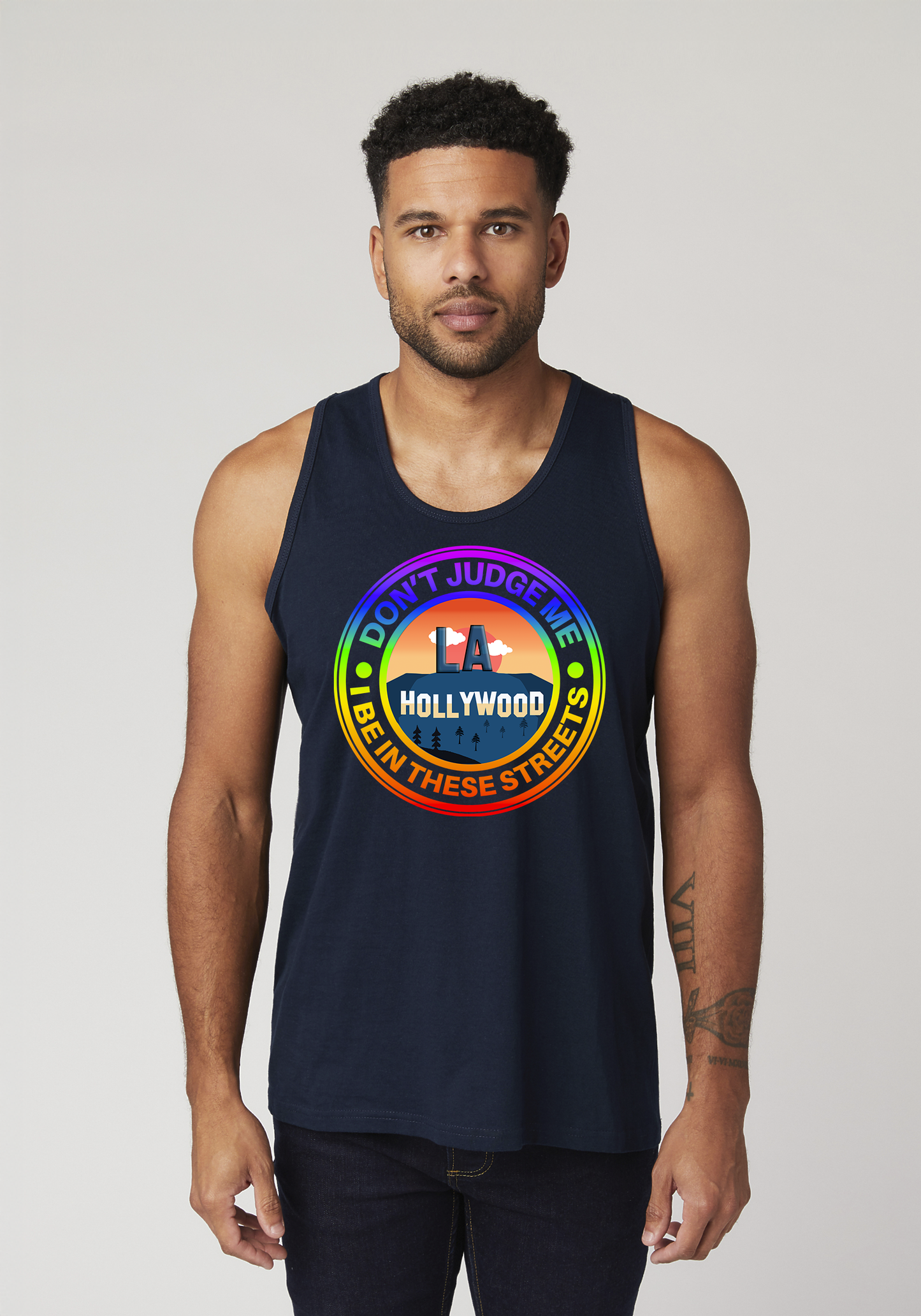 Navy Men's Tank Top - Hollywood