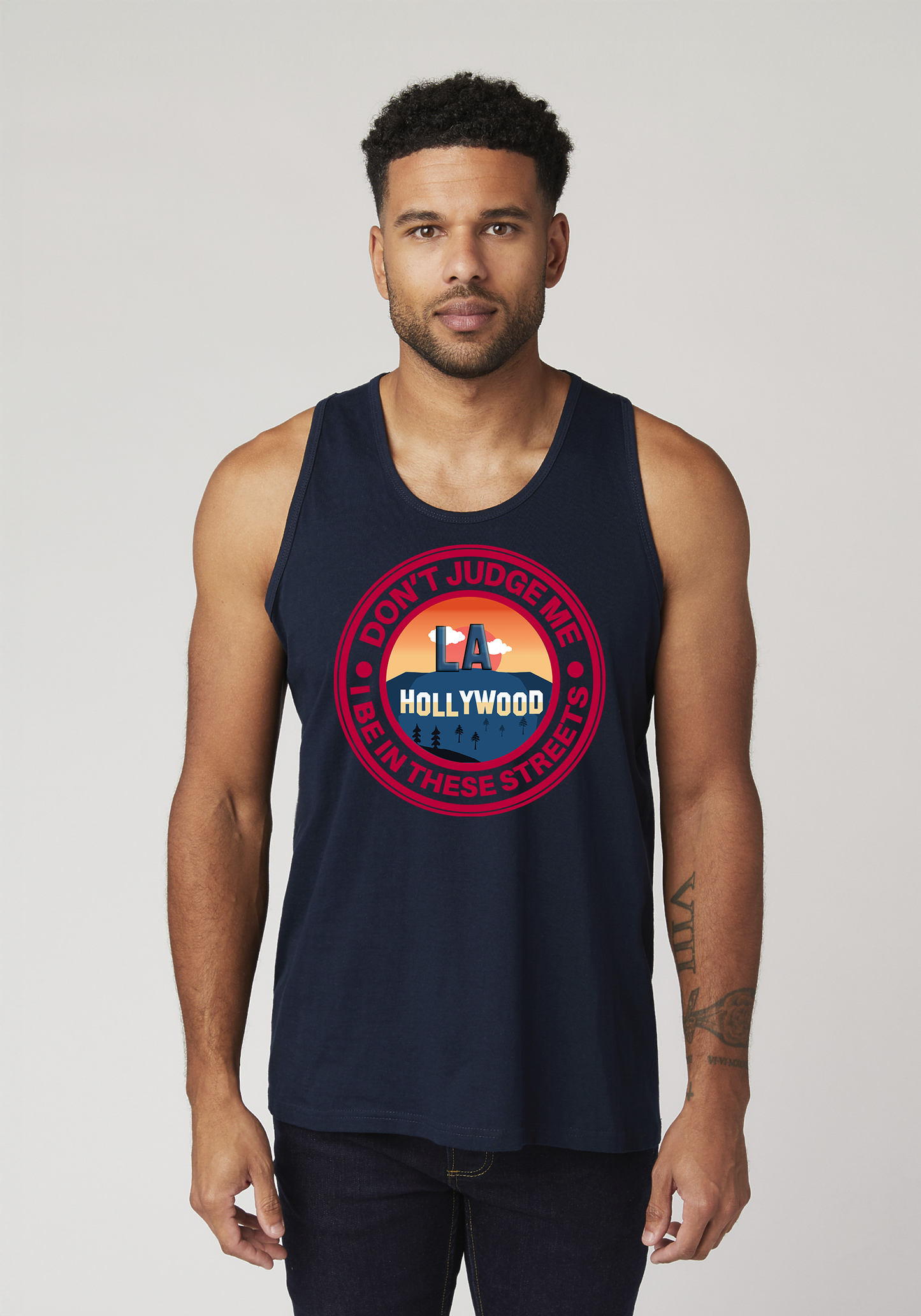 Navy Men's Tank Top - Hollywood