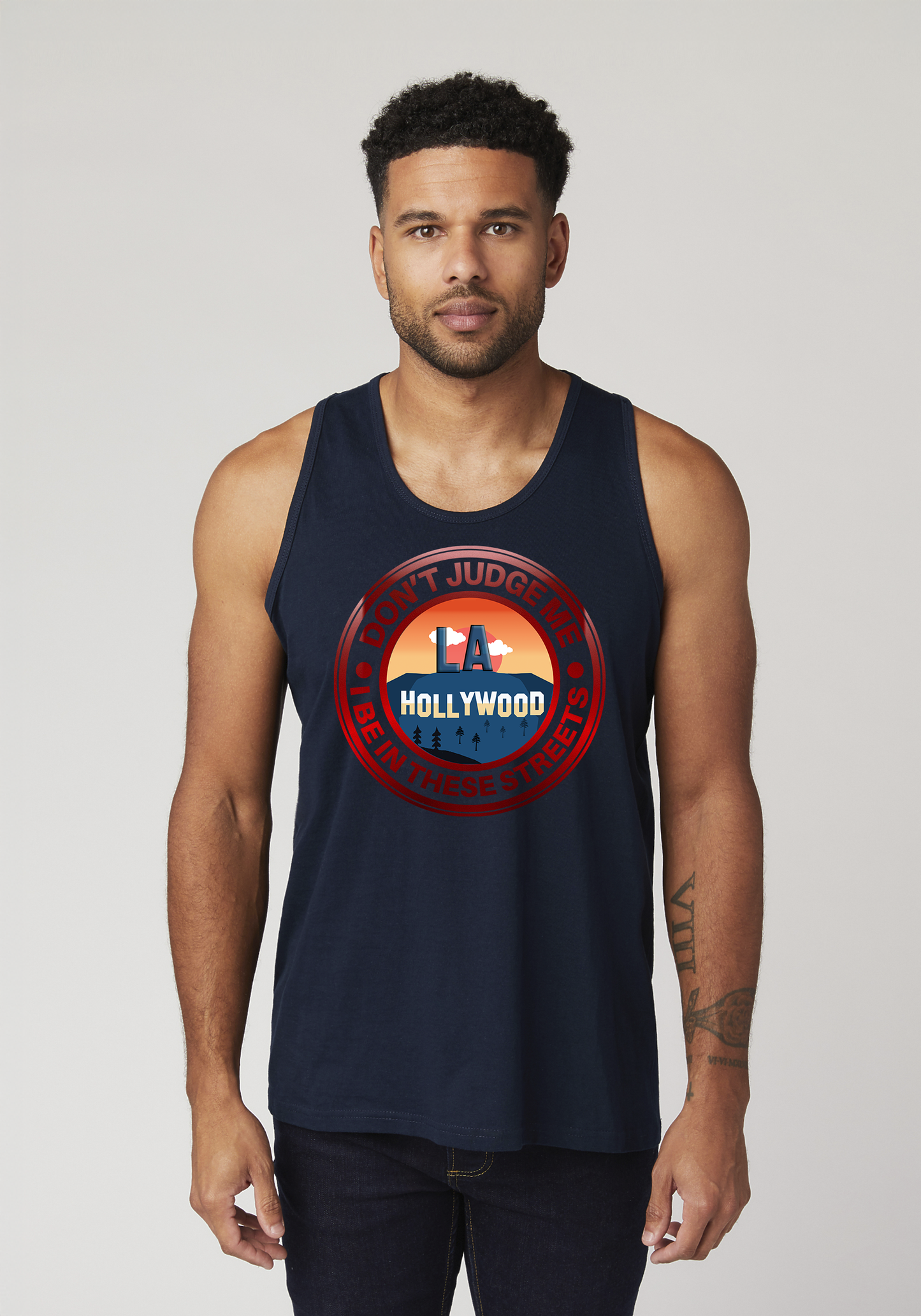 Navy Men's Tank Top - Hollywood