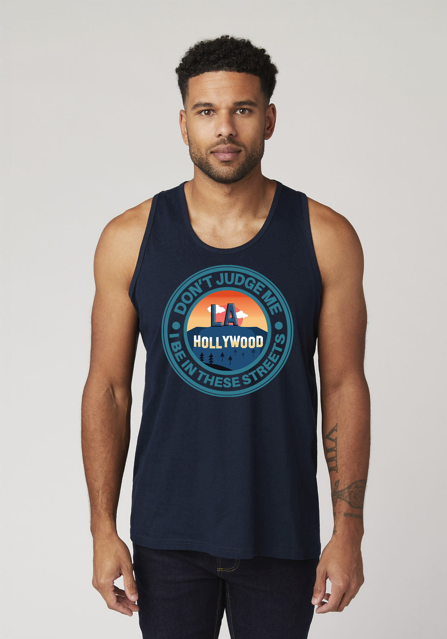 Navy Men's Tank Top - Hollywood