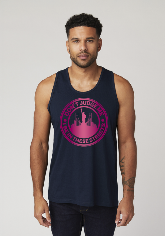 Navy Men's Tank Top - The City