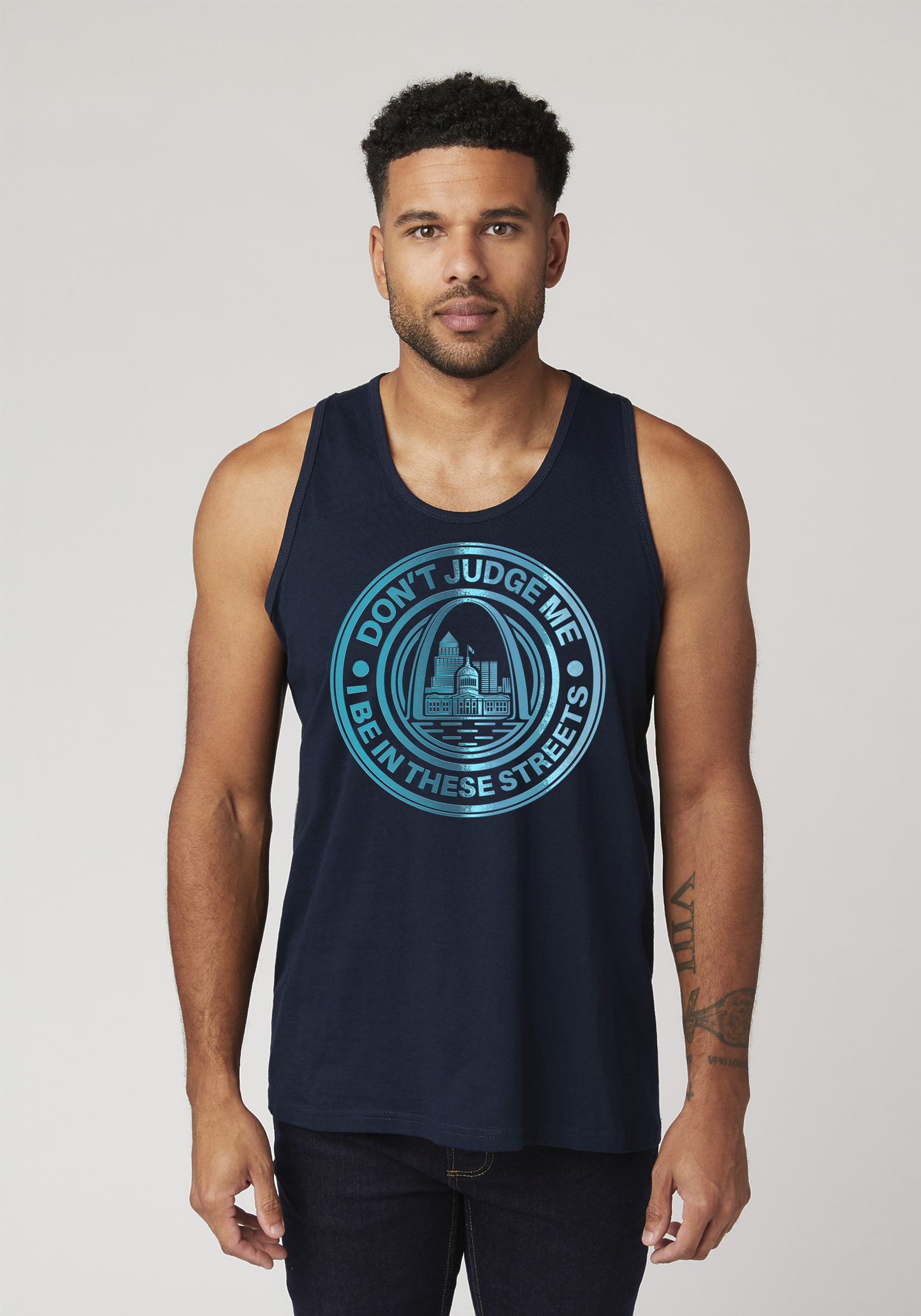 Navy Men's Tank Top - The Lou