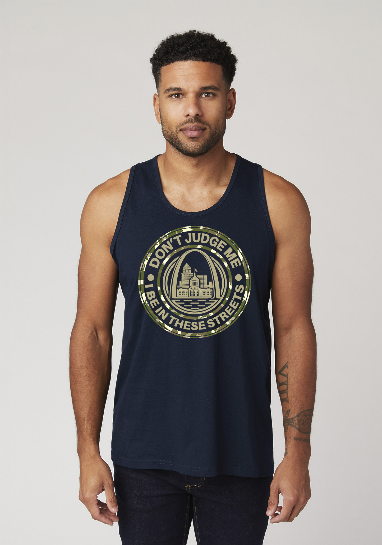 Navy Men's Tank Top - The Lou