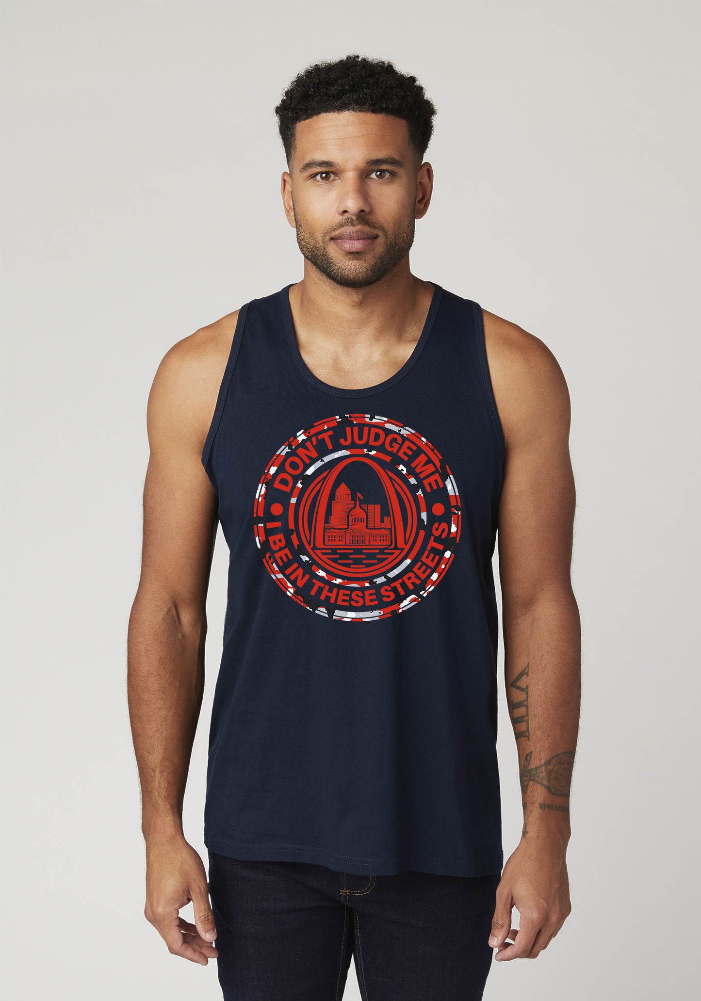 Navy Men's Tank Top - The Lou