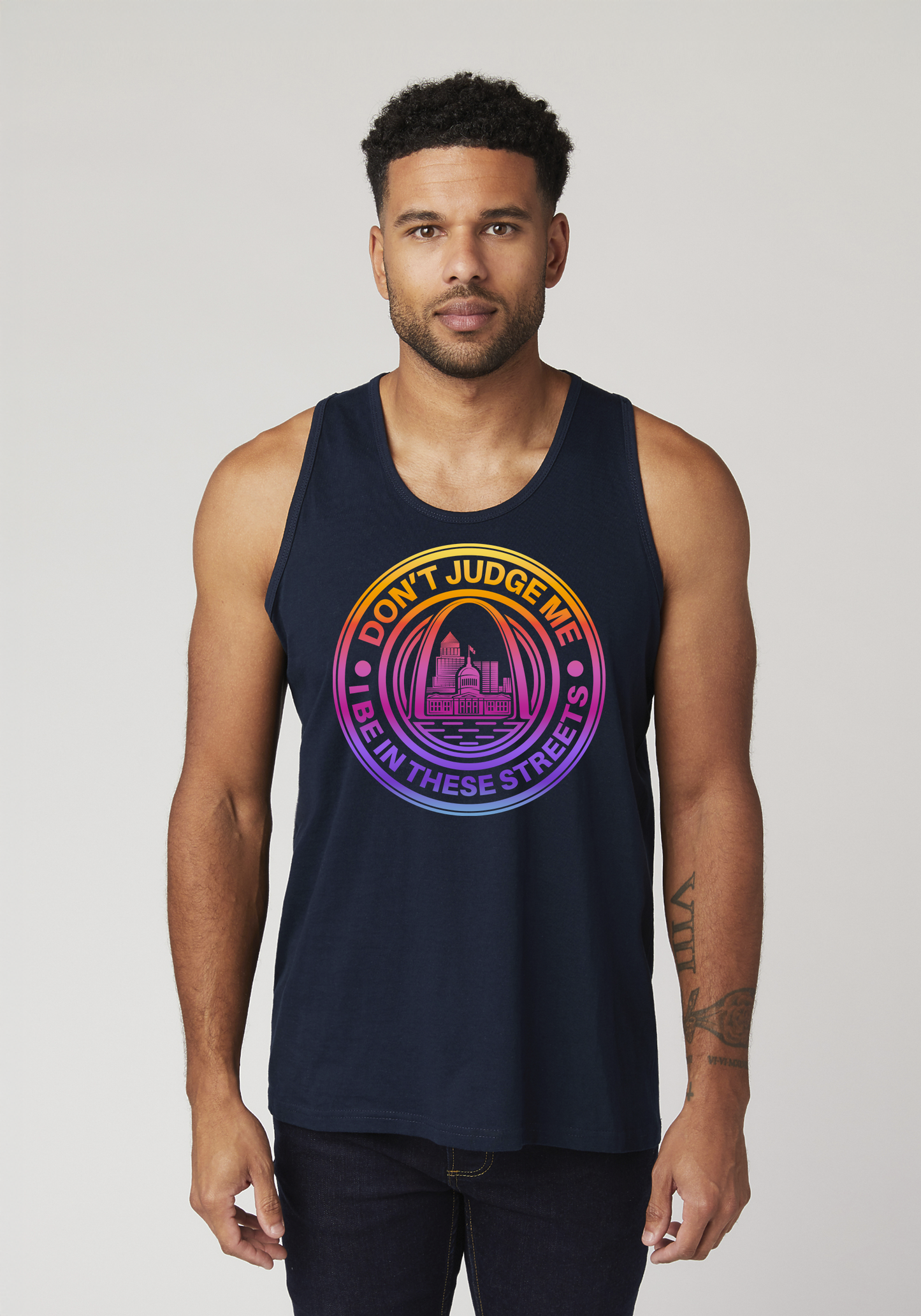 Navy Men's Tank Top - The Lou
