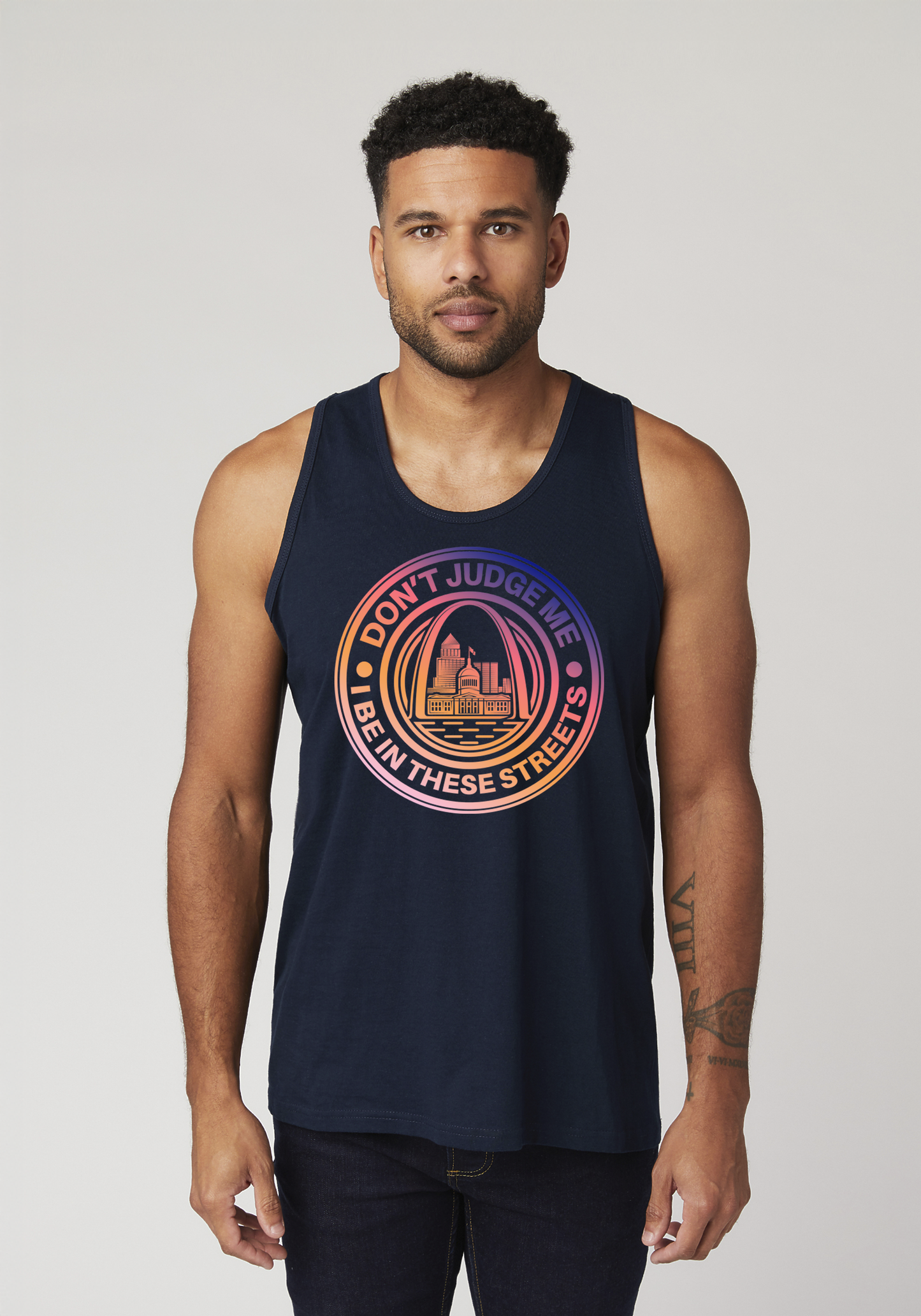 Navy Men's Tank Top - The Lou