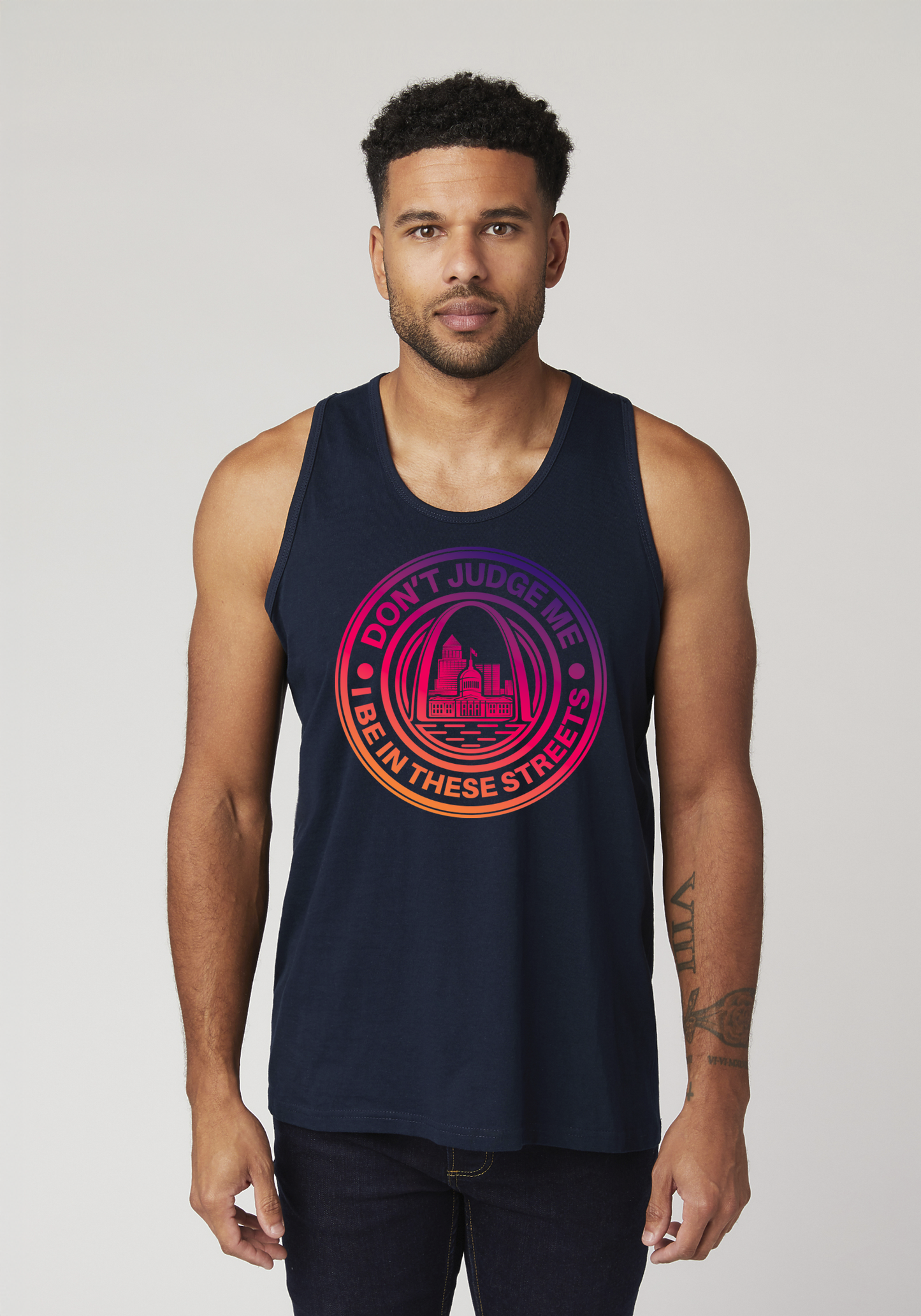Navy Men's Tank Top - The Lou