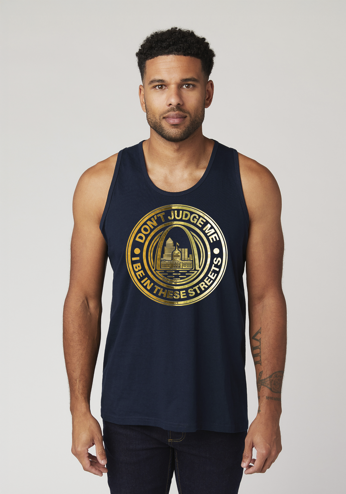 Navy Men's Tank Top - The Lou