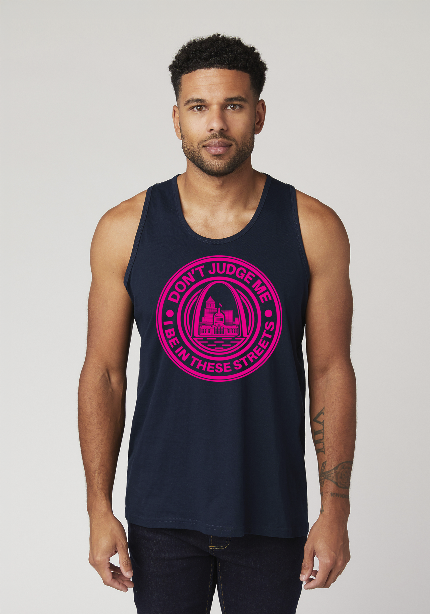 Navy Men's Tank Top - The Lou